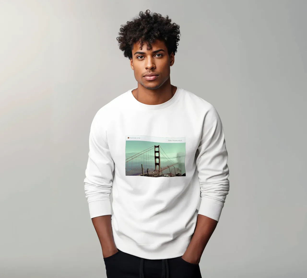 San Francisco Pantone 4715 felpa da In Full Color