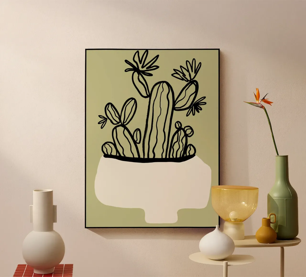 Cactus plexiglass da Artsy Bessy