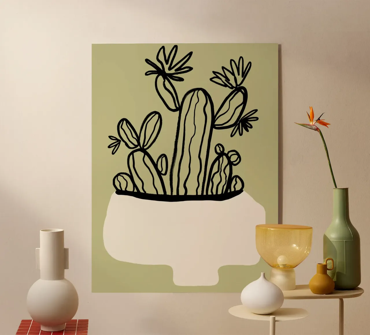 Cactus plexiglass da Artsy Bessy