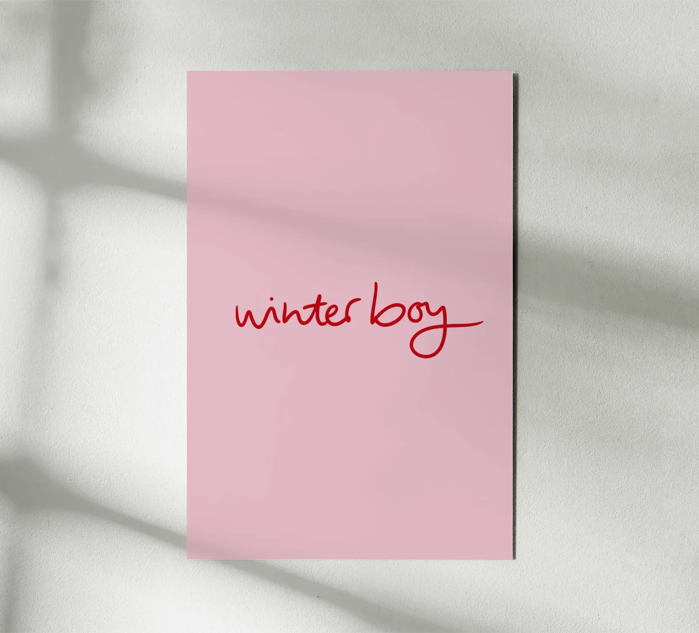 Winterboy alluminio dibond da Xmas Collection by Palmartprints