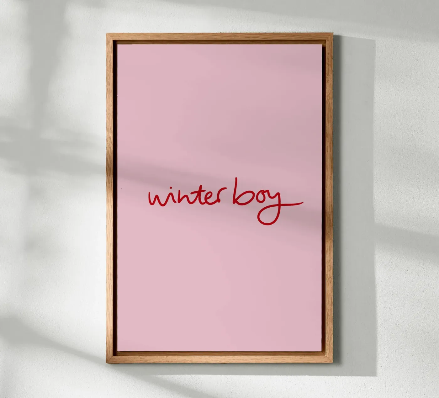 Winterboy canvas van Xmas Collection by Palmartprints