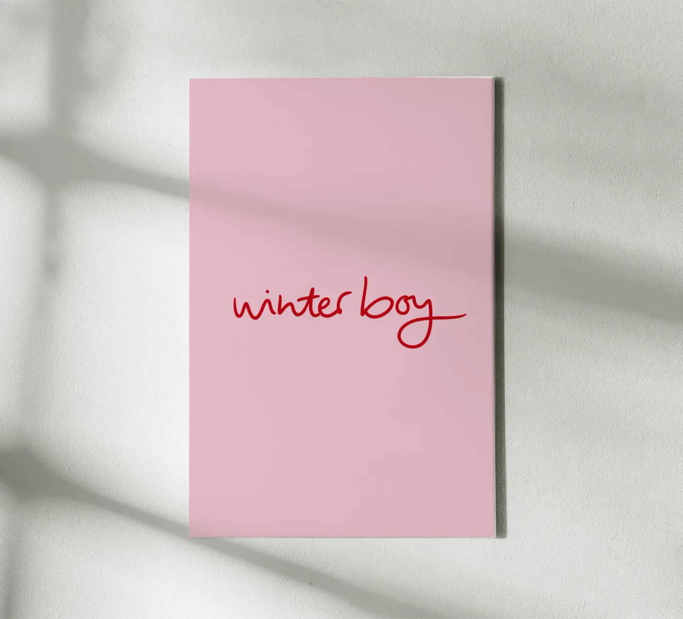 Winterboy canvas van Xmas Collection by Palmartprints