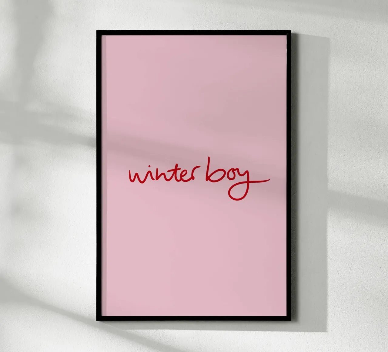 Winterboy poster by Xmas Collection by Palmartprints