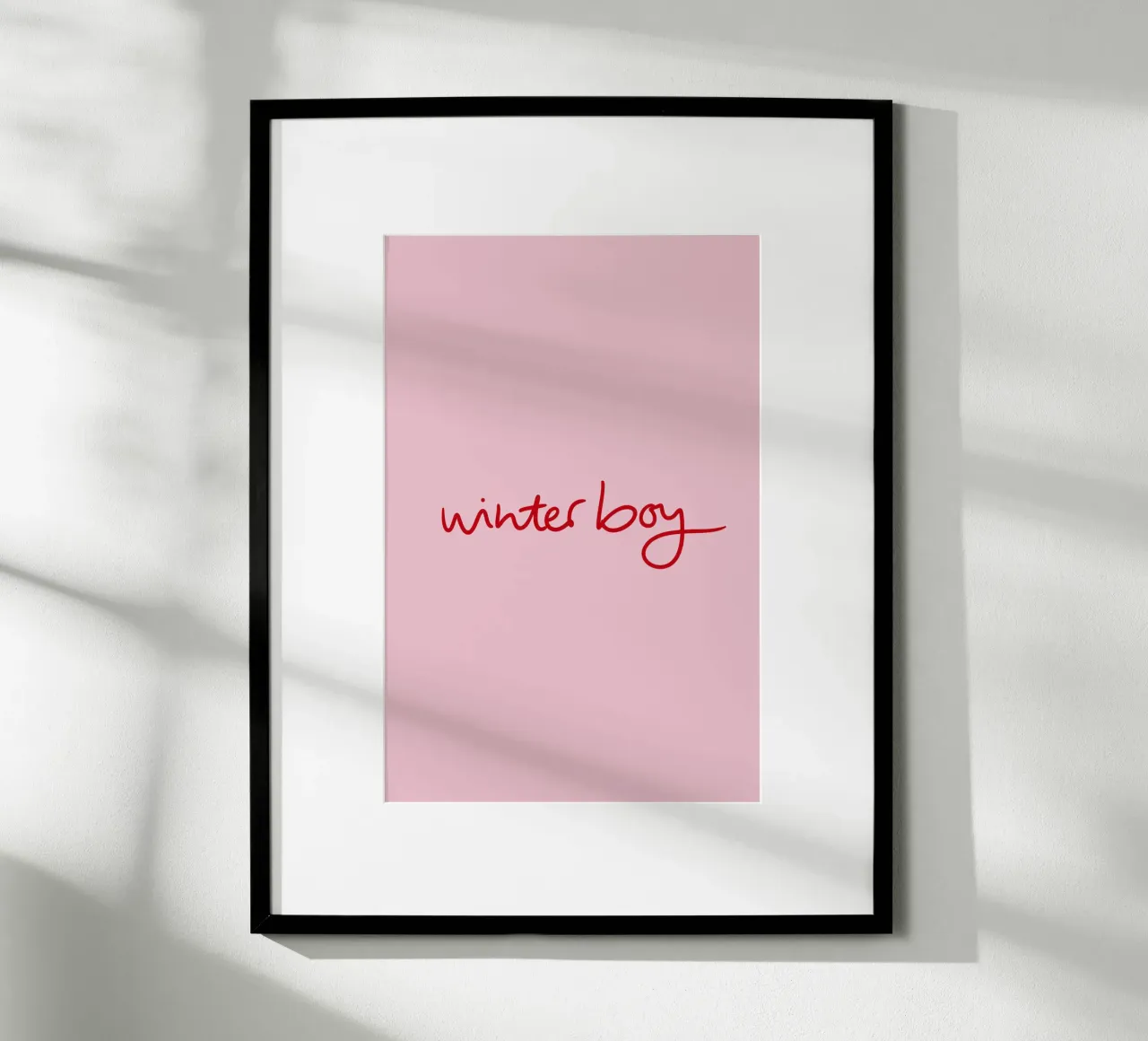 Winterboy poster by Xmas Collection by Palmartprints