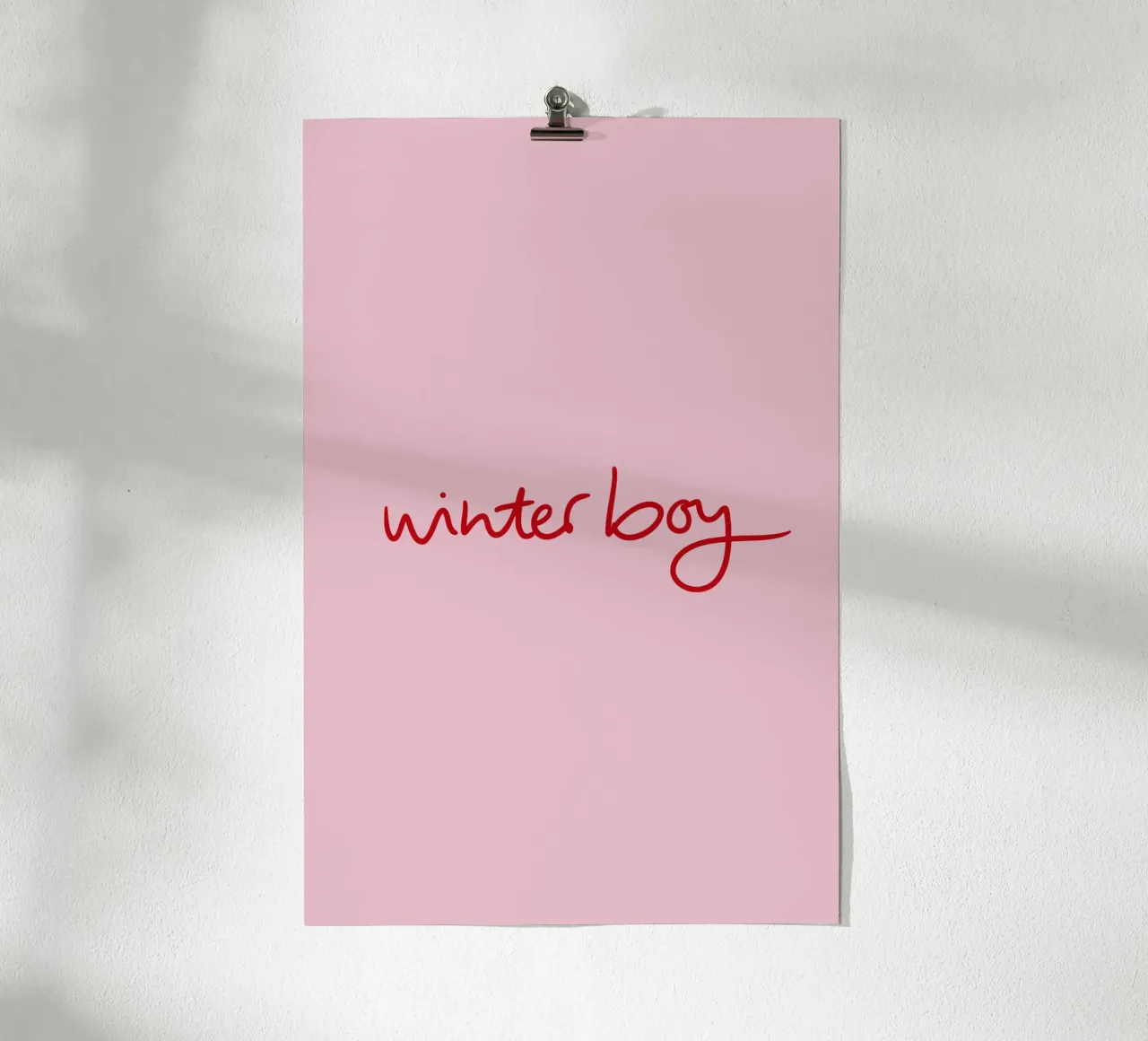 Winterboy poster by Xmas Collection by Palmartprints