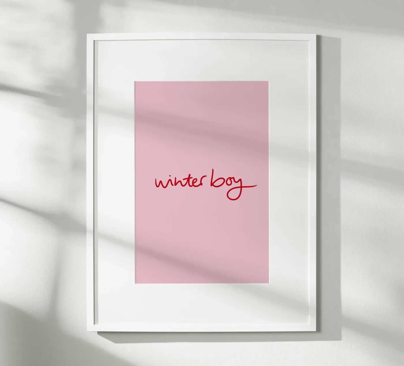 Winterboy poster da Xmas Collection by Palmartprints