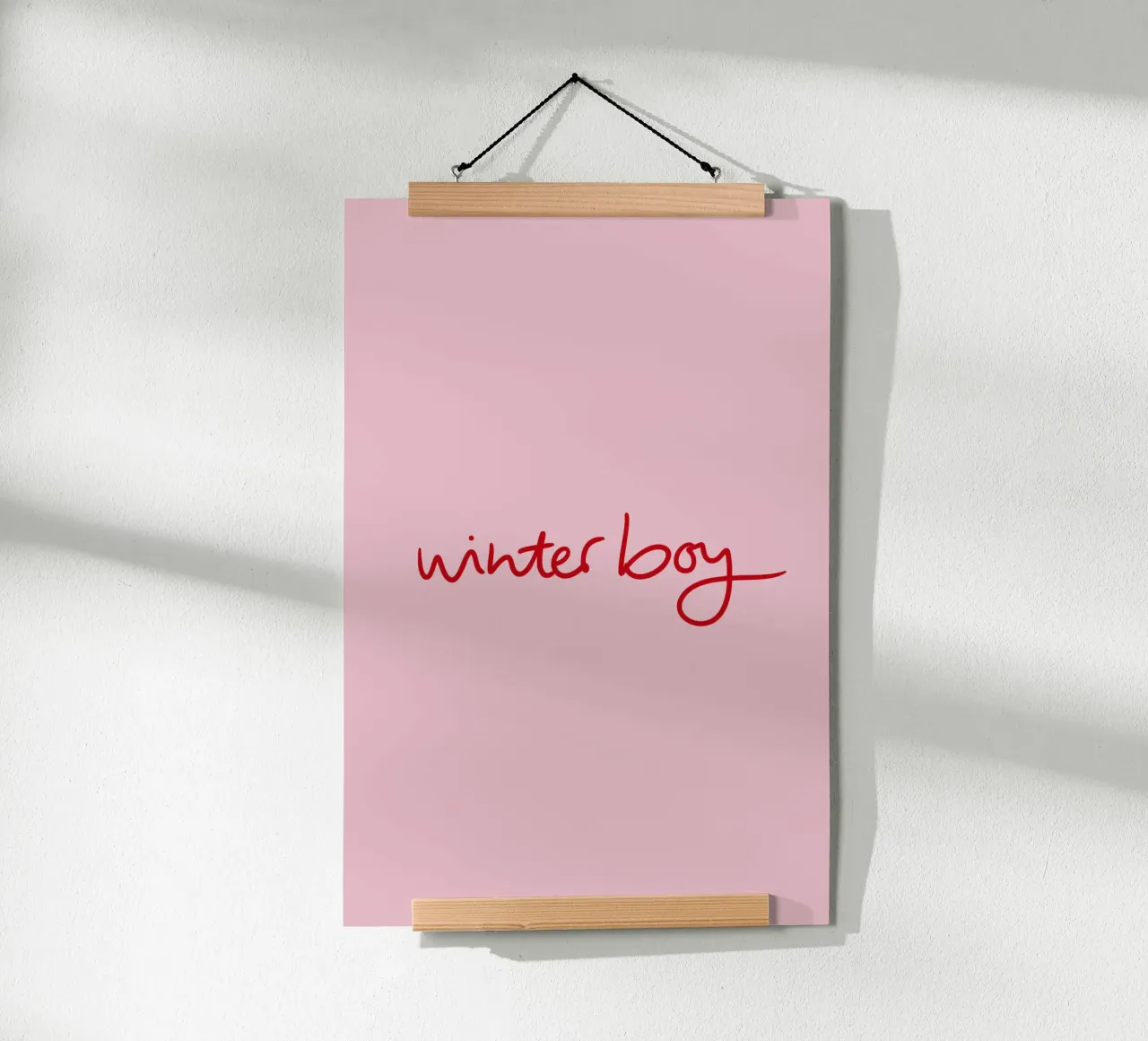 Winterboy poster by Xmas Collection by Palmartprints