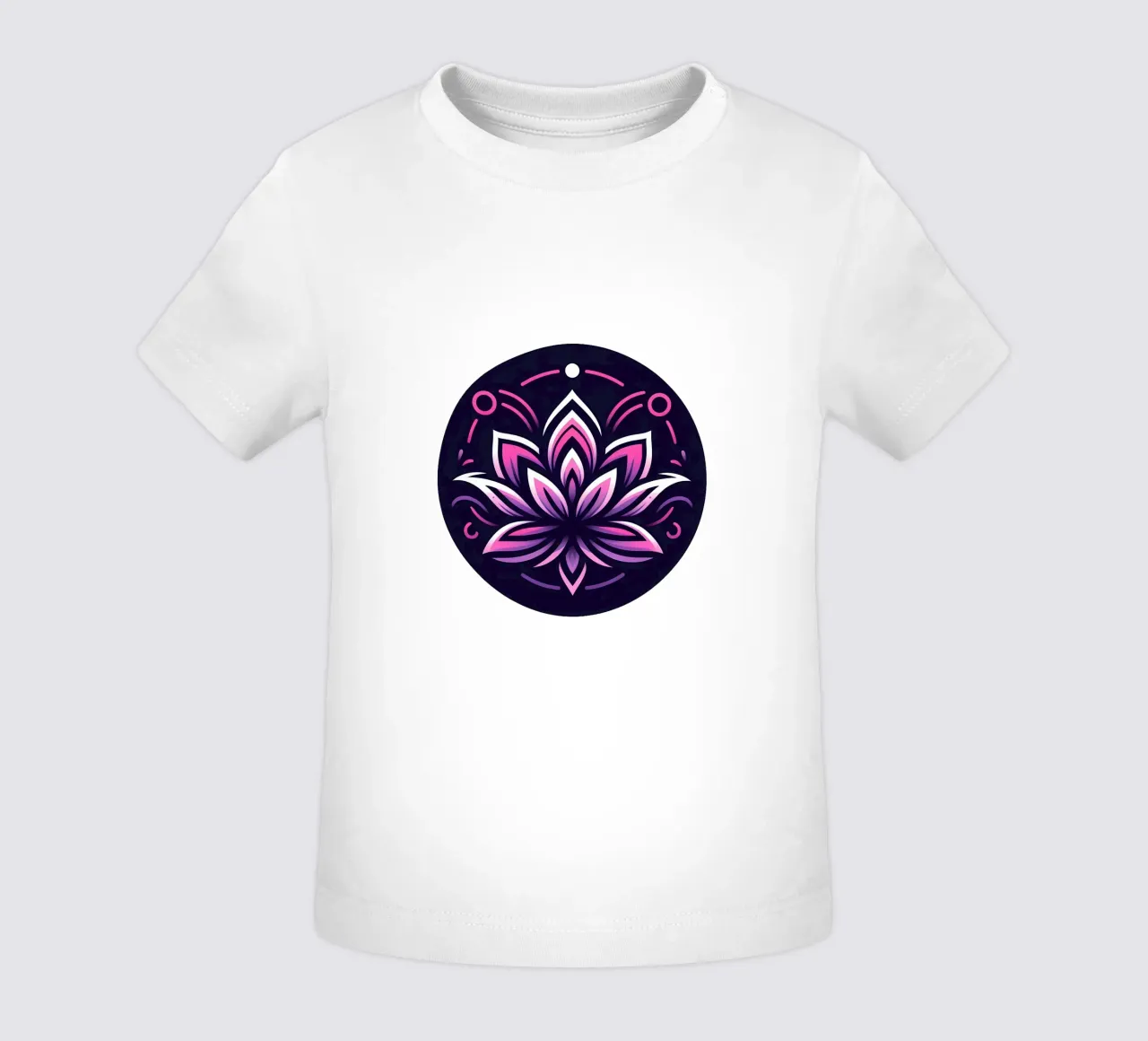 Ciondolo con fiore di loto rosa e viola - Joe Noctis Design maglietta neonato da Joe Noctis