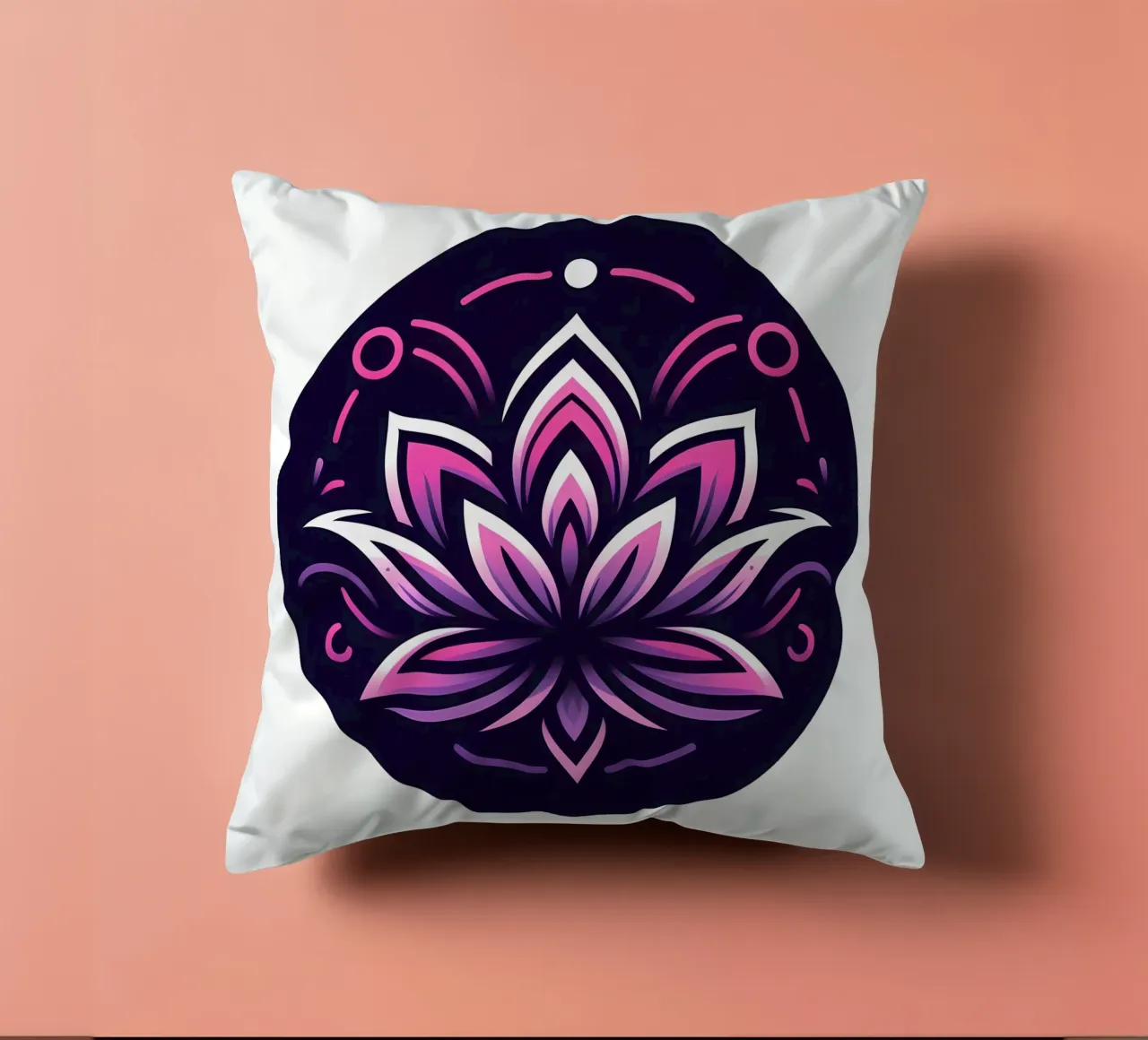 Ciondolo con fiore di loto rosa e viola - Joe Noctis Design cuscino da Joe Noctis