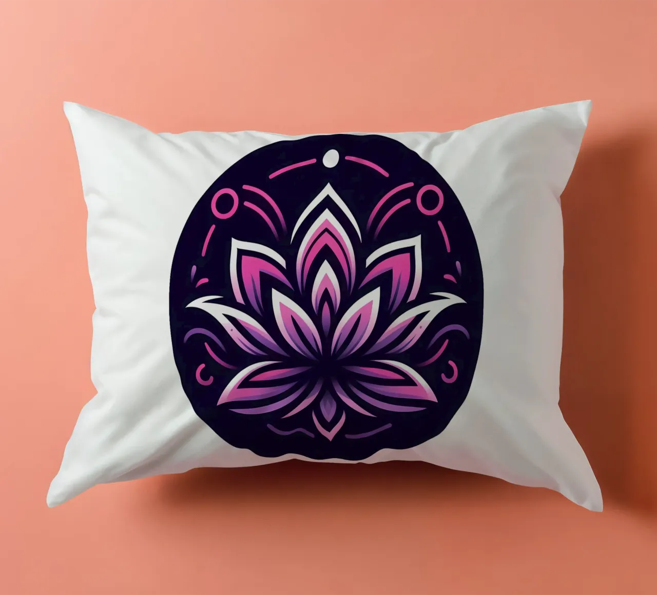 Ciondolo con fiore di loto rosa e viola - Joe Noctis Design cuscino da Joe Noctis