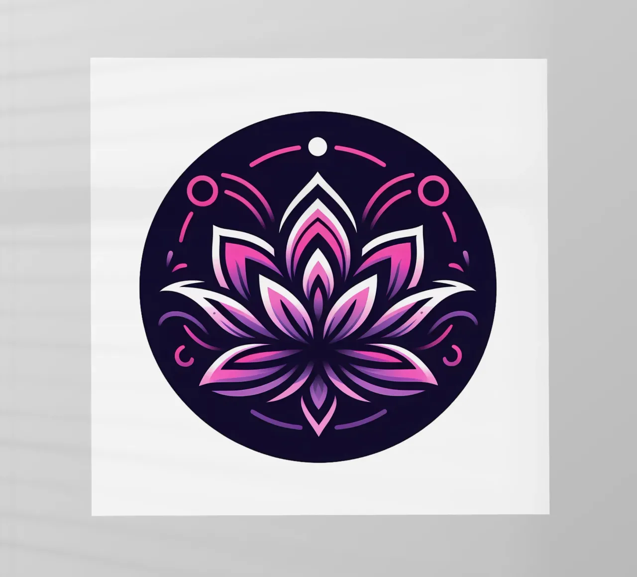 Ciondolo con fiore di loto rosa e viola - Joe Noctis Design pellicola backlit da Joe Noctis