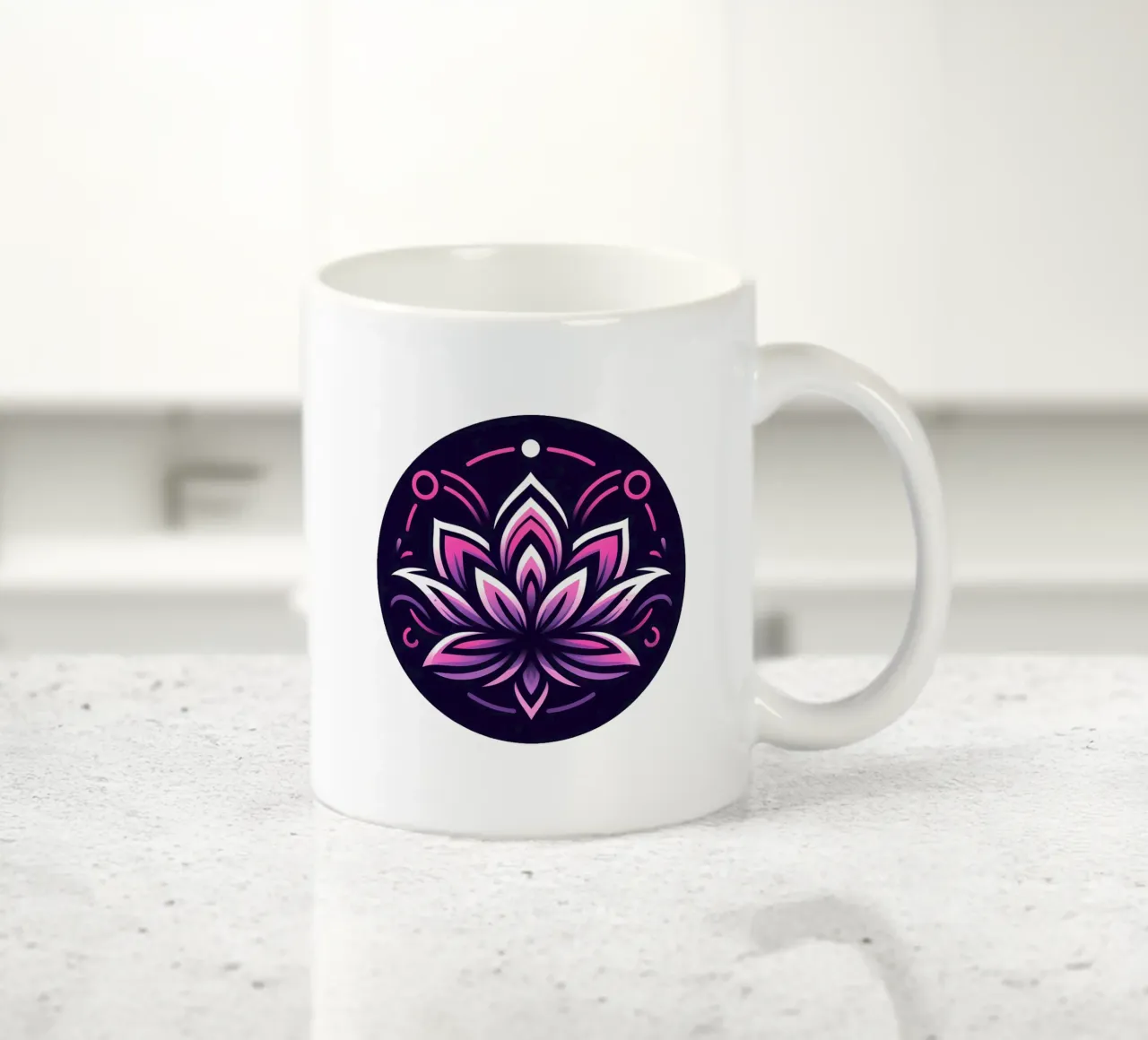 Ciondolo con fiore di loto rosa e viola - Joe Noctis Design tazza in ceramica da Joe Noctis