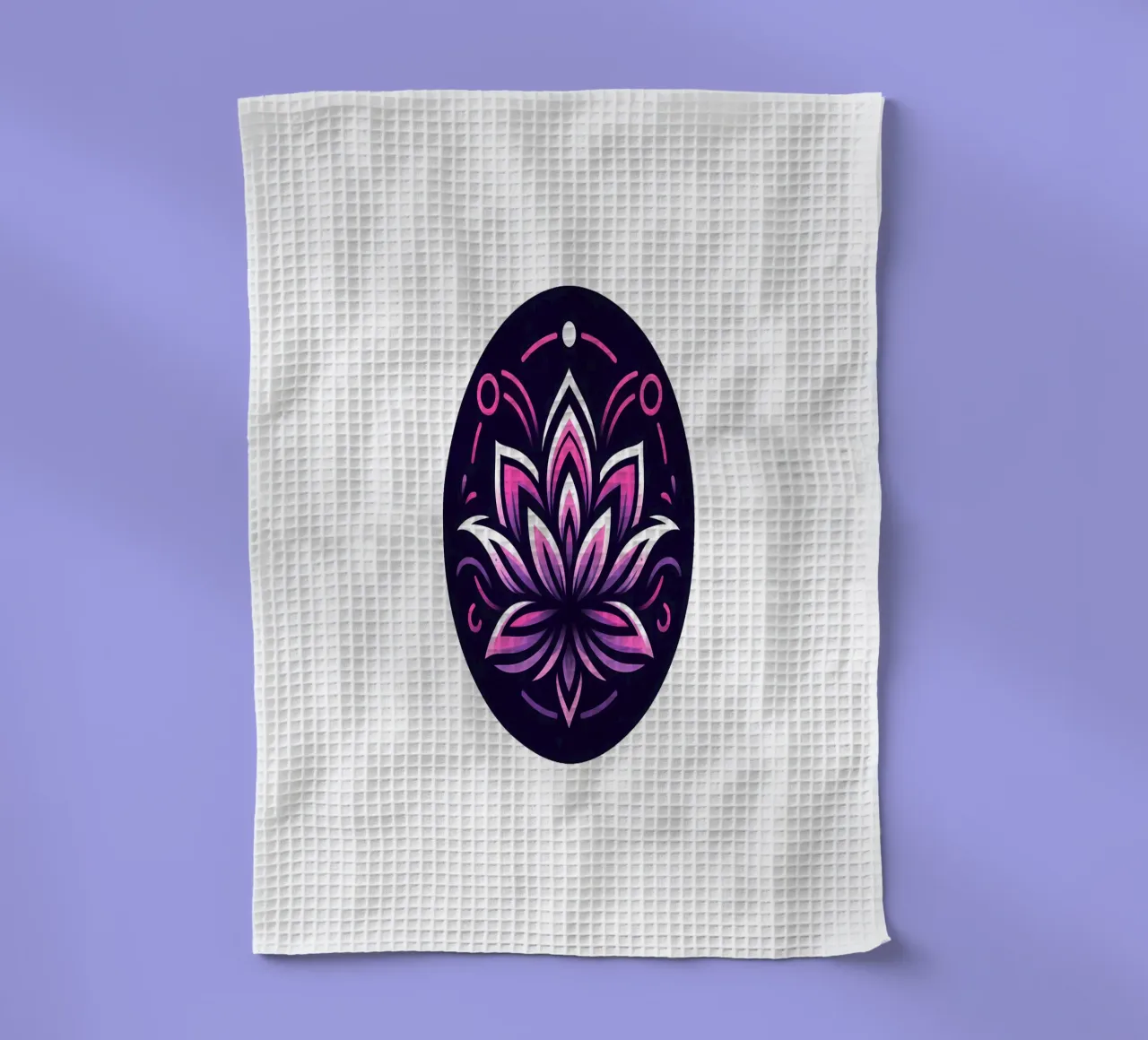 Ciondolo con fiore di loto rosa e viola - Joe Noctis Design canovaccio da cucina da Joe Noctis