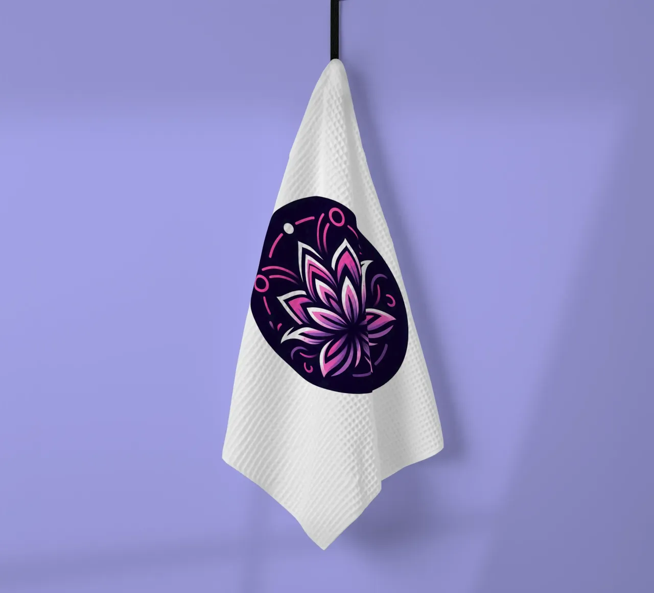 Ciondolo con fiore di loto rosa e viola - Joe Noctis Design canovaccio da cucina da Joe Noctis
