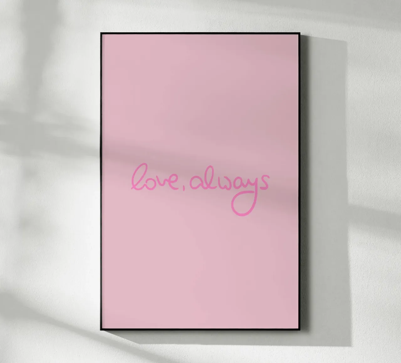 Love, Always plexiglass da Xmas Collection by Palmartprints