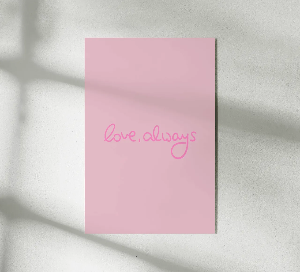 Love, Always plexiglass da Xmas Collection by Palmartprints