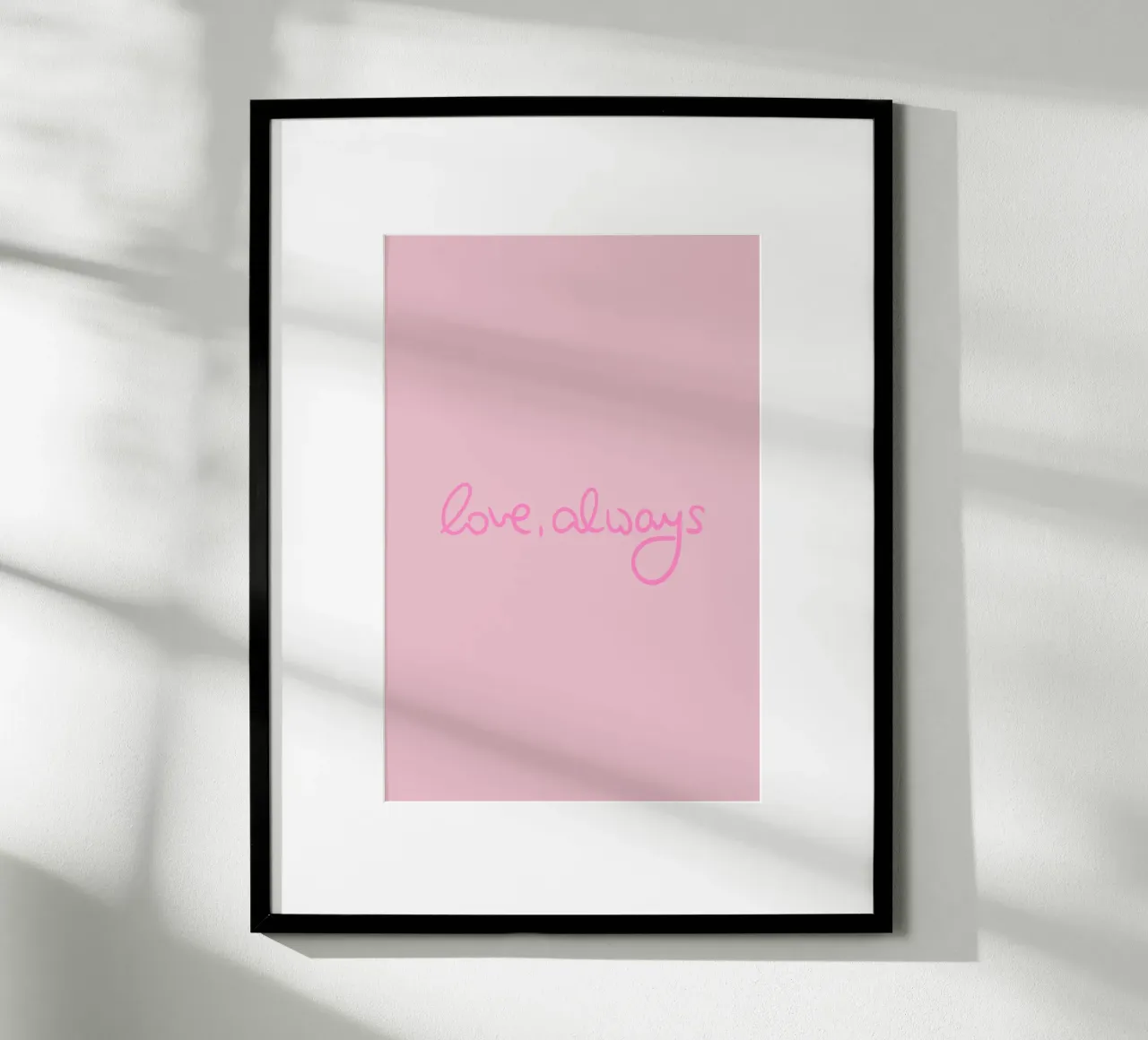 Love, Always poster by Xmas Collection by Palmartprints