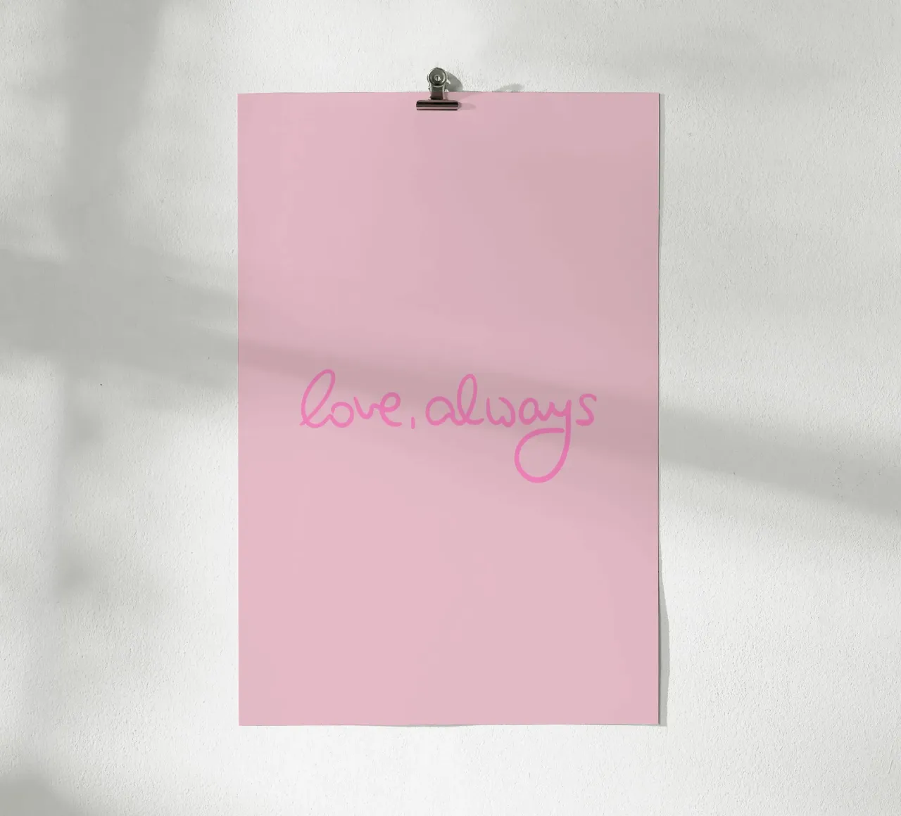 Love, Always poster by Xmas Collection by Palmartprints