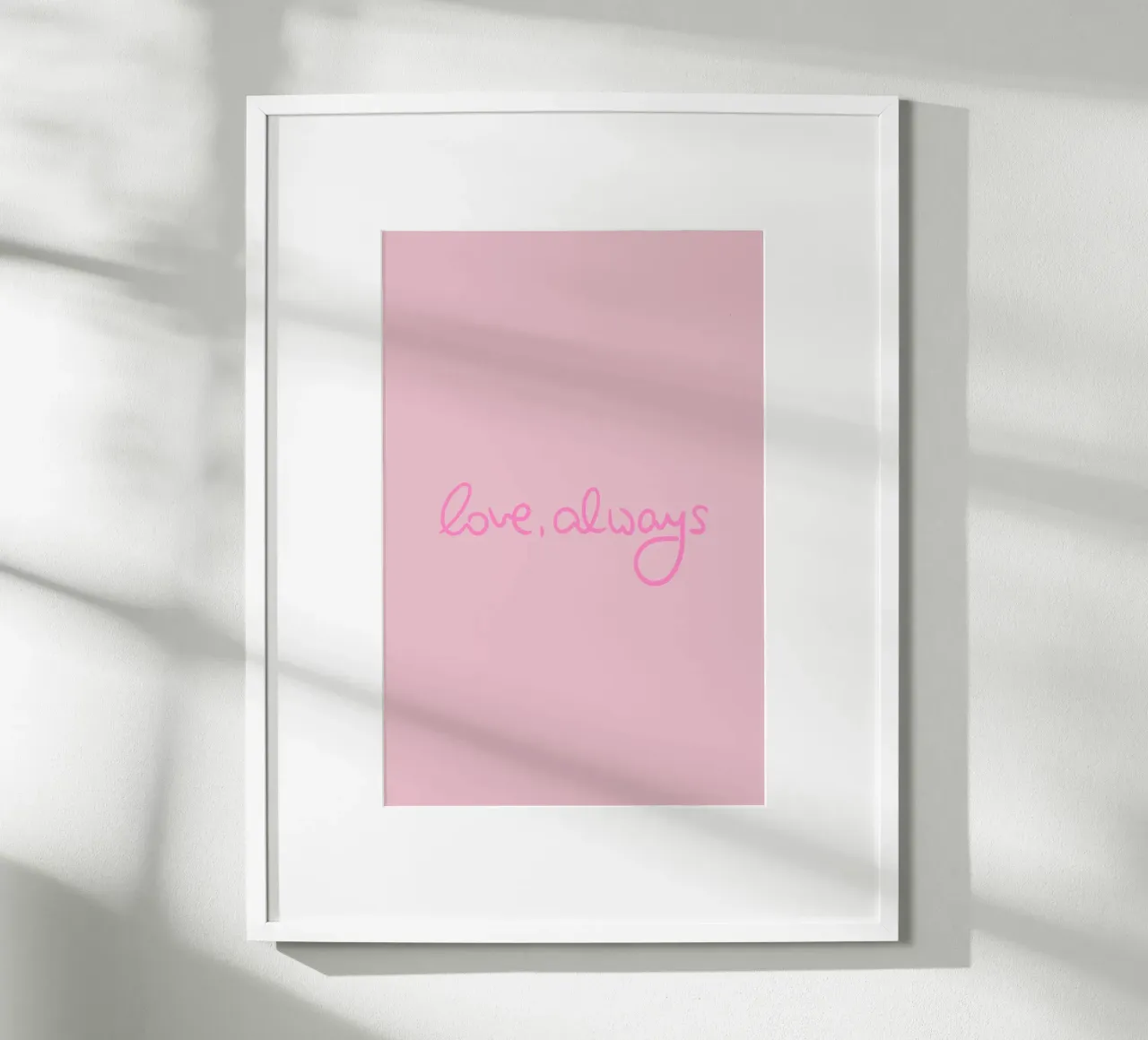Love, Always poster by Xmas Collection by Palmartprints