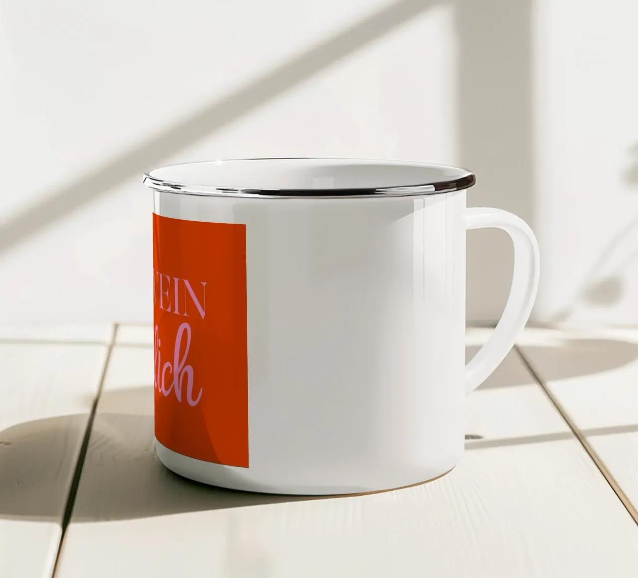 Glühwein macht glücklich tazza in smalto da Ohkimiko