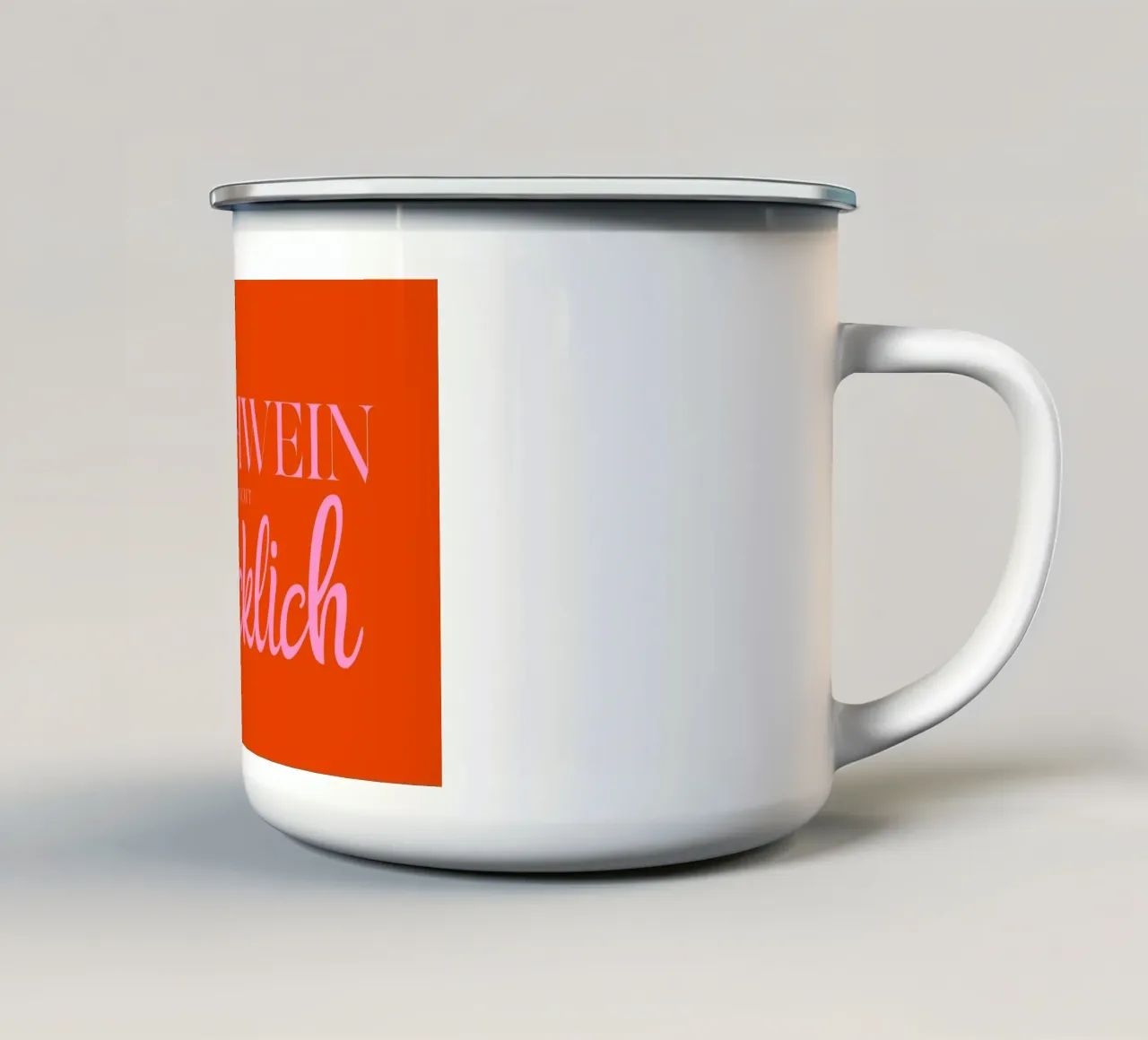 Glühwein macht glücklich tazza in smalto da Ohkimiko