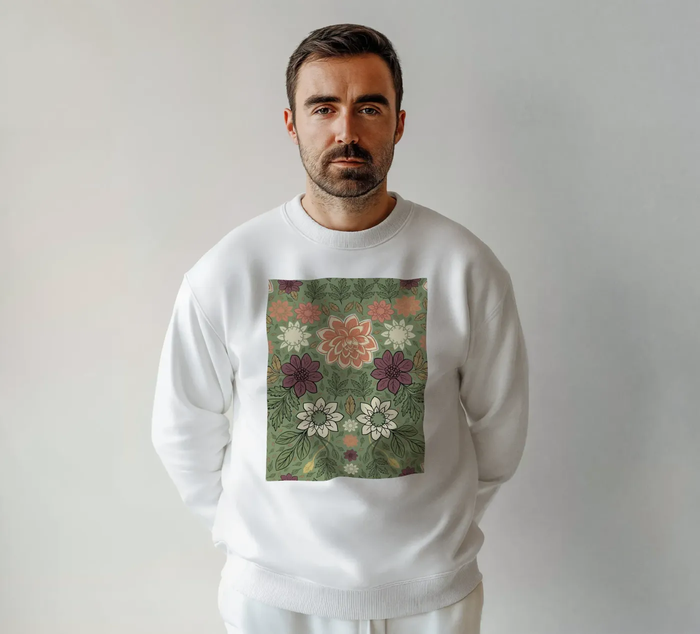 Flowers pattern sweat de GalerieGG