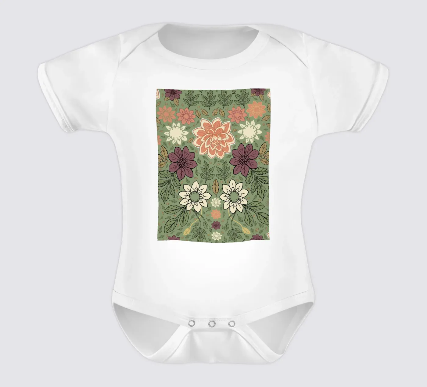 Flowers pattern body bébé de GalerieGG