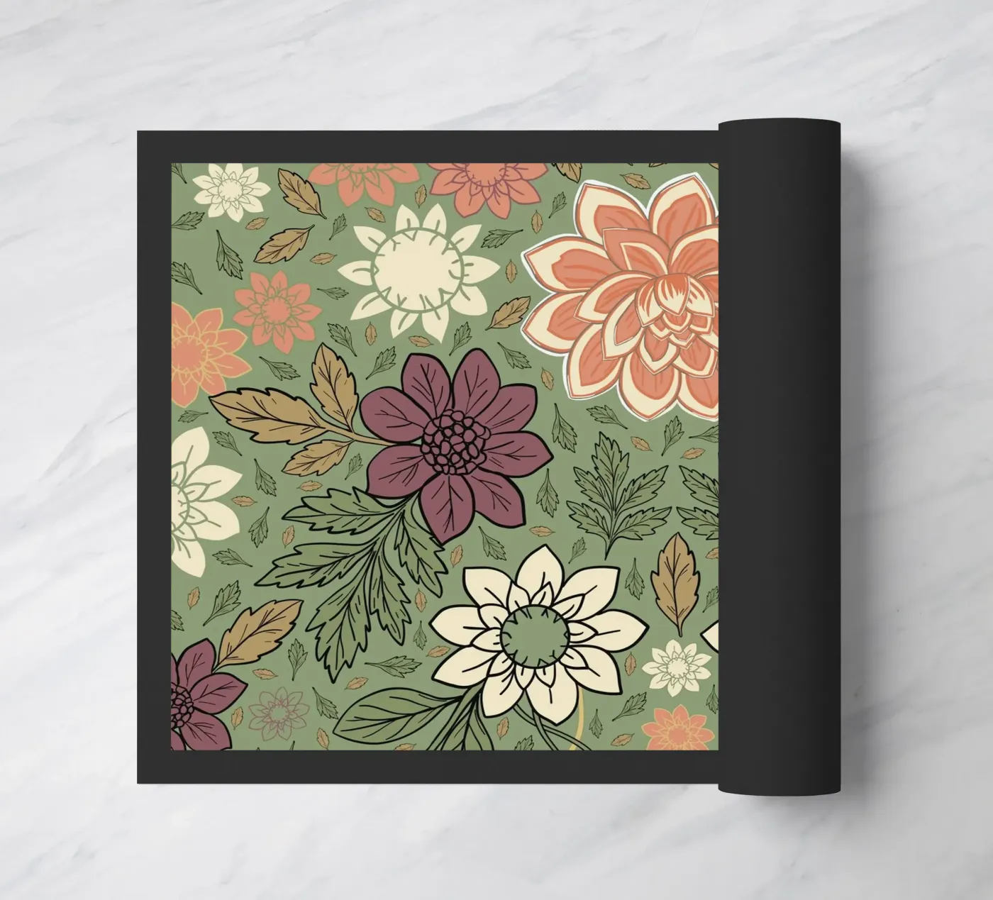 Flowers pattern Fußmatte von GalerieGG