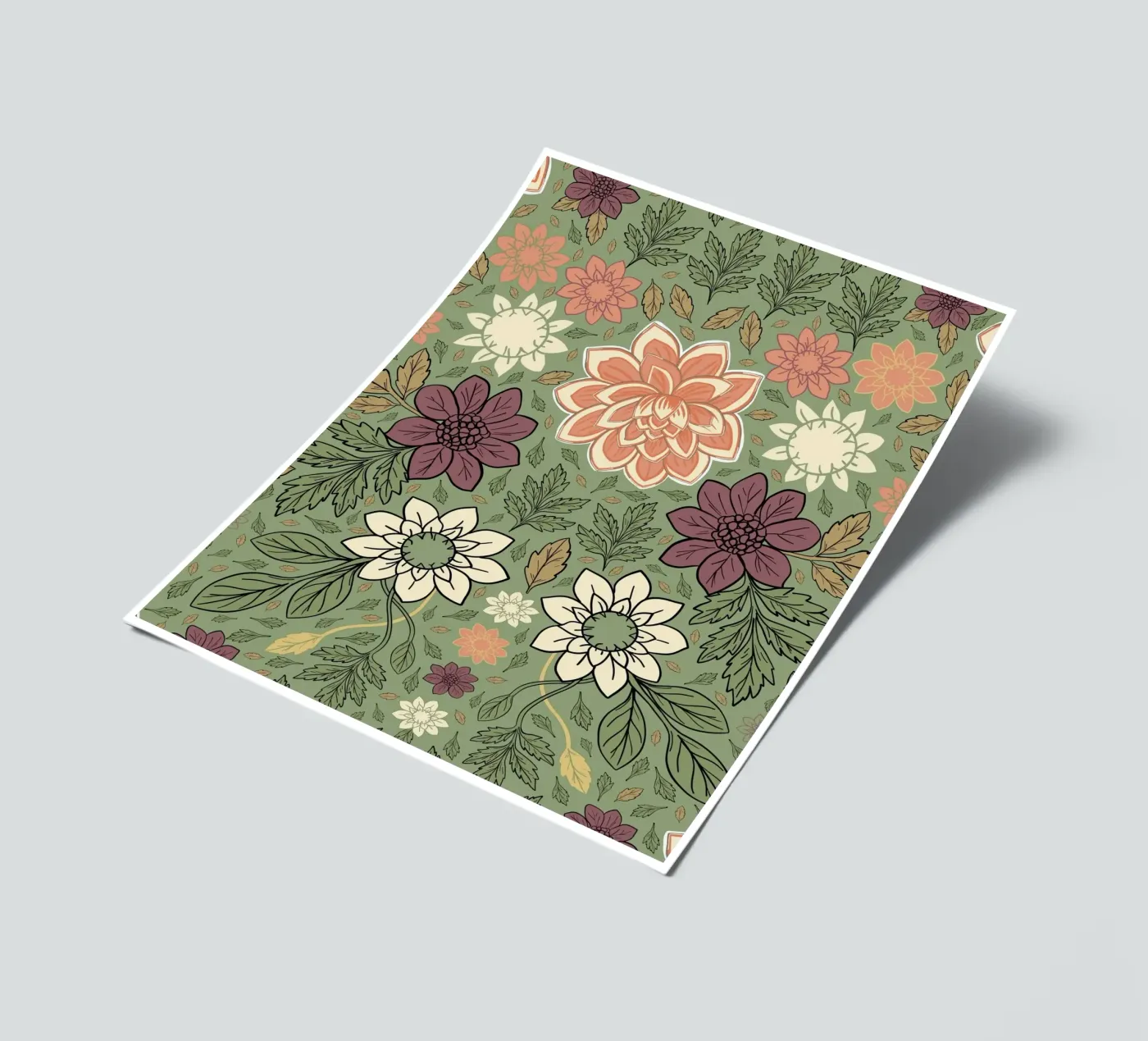 Flowers pattern sticker sheet by GalerieGG