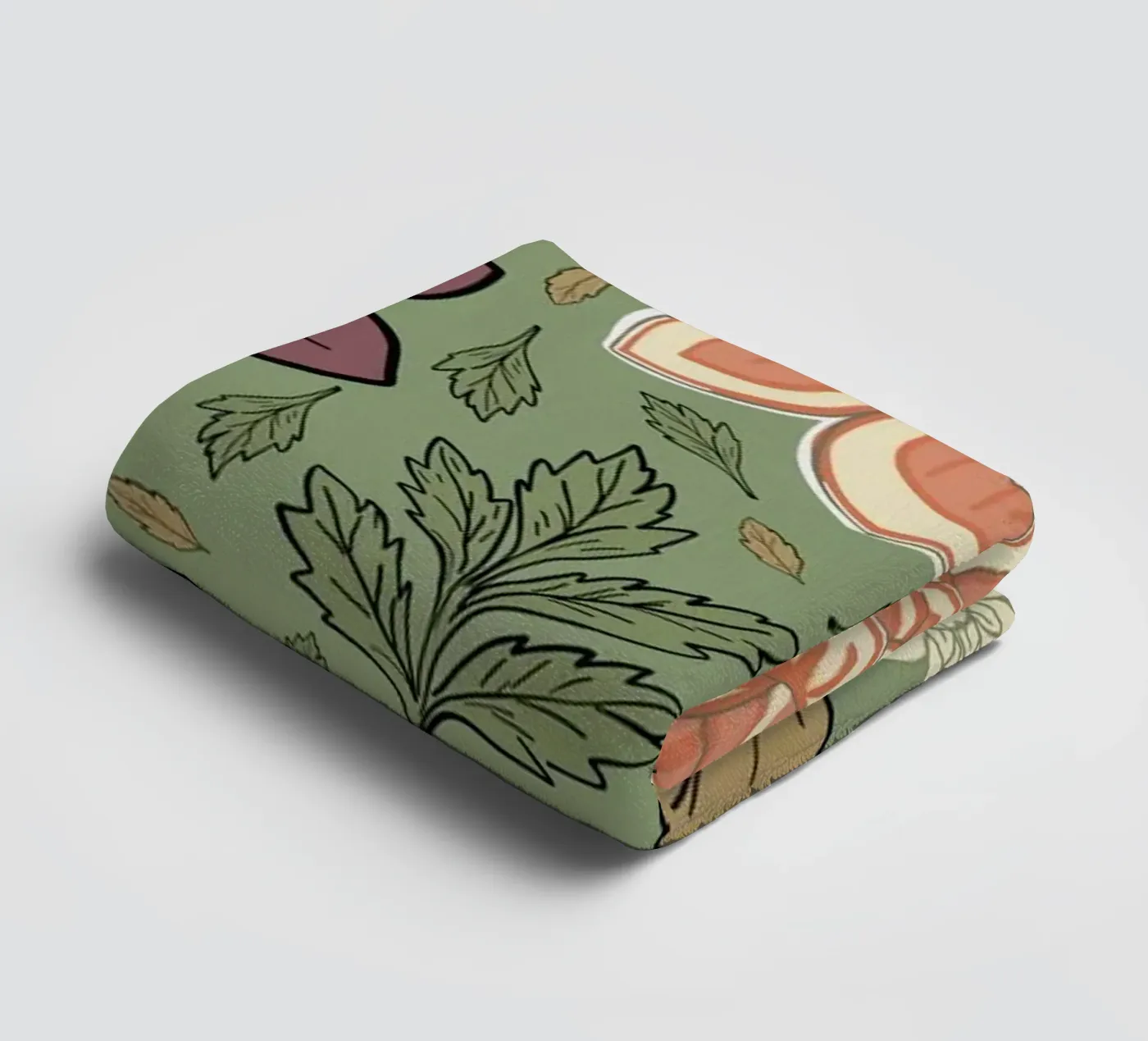 Flowers pattern towel by GalerieGG