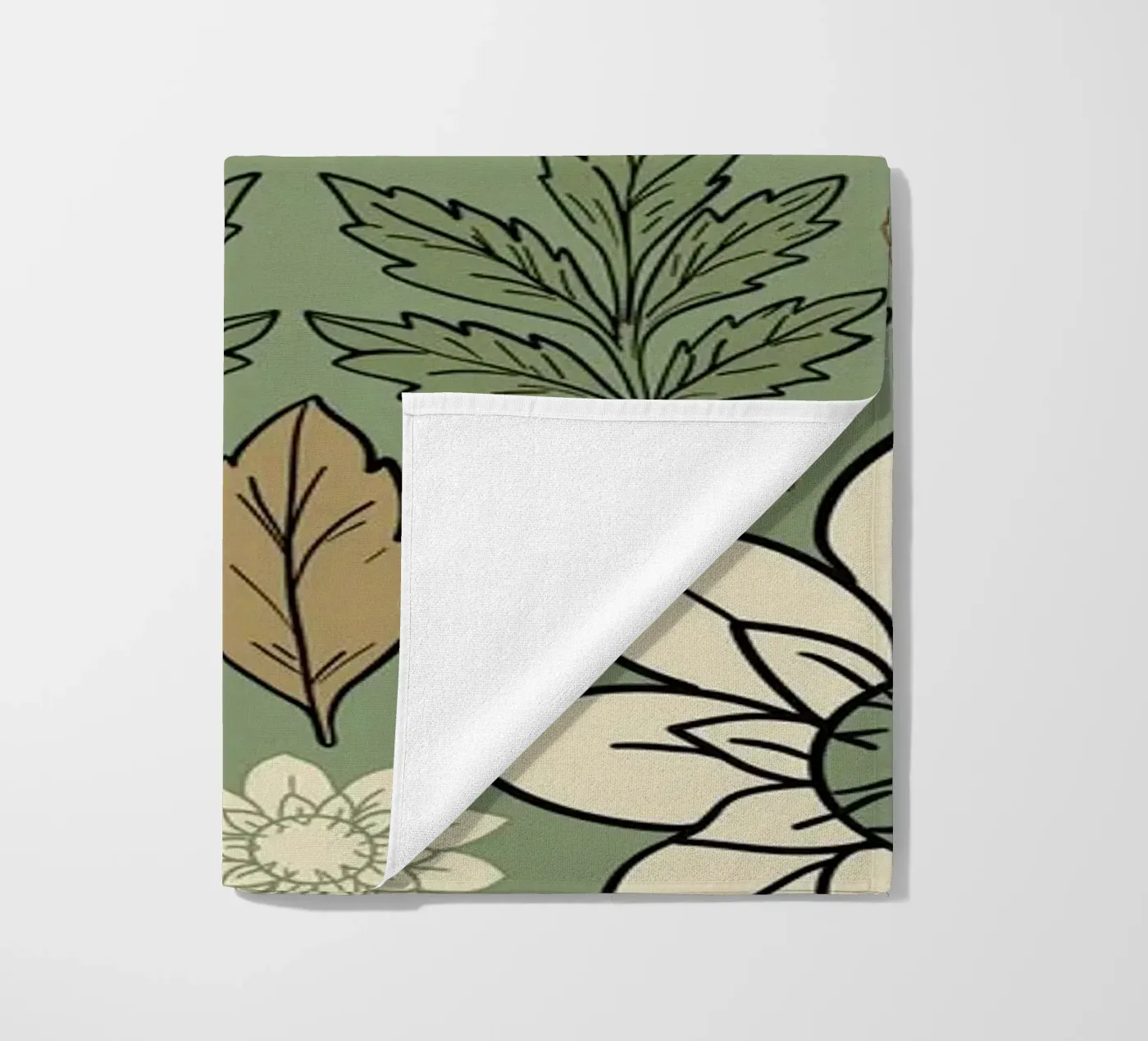 Bloemen patroon strandhanddoek van GalerieGG