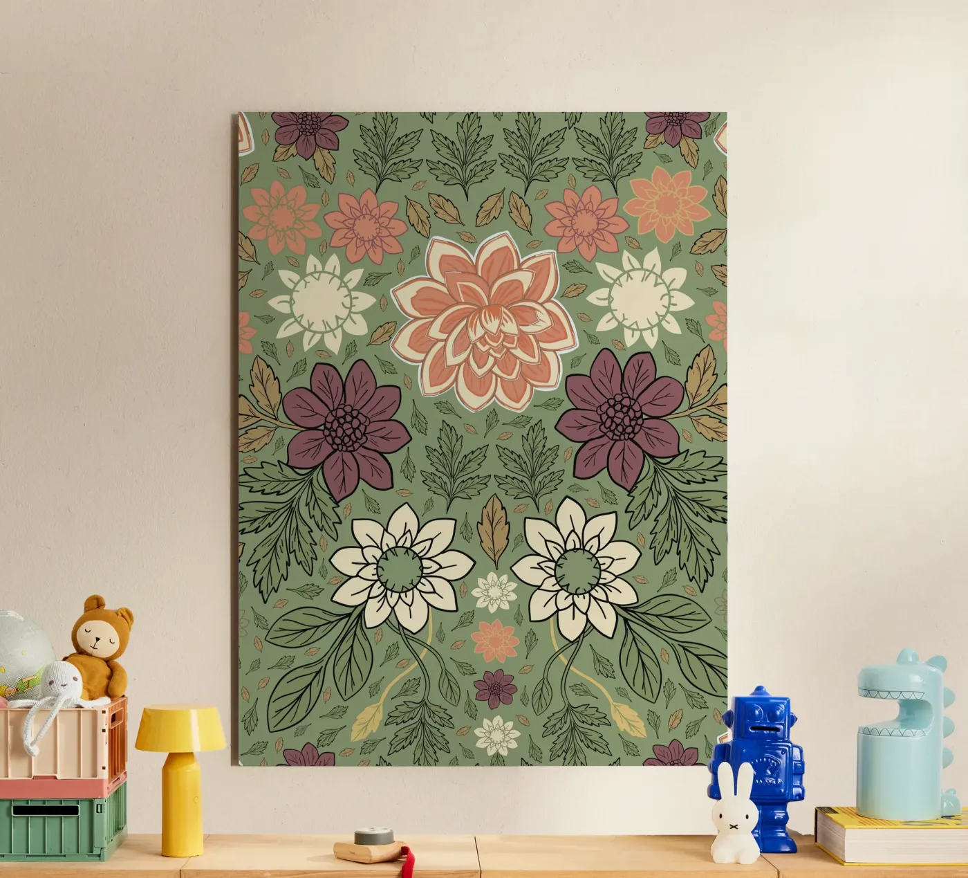 Flowers pattern forex plate by GalerieGG