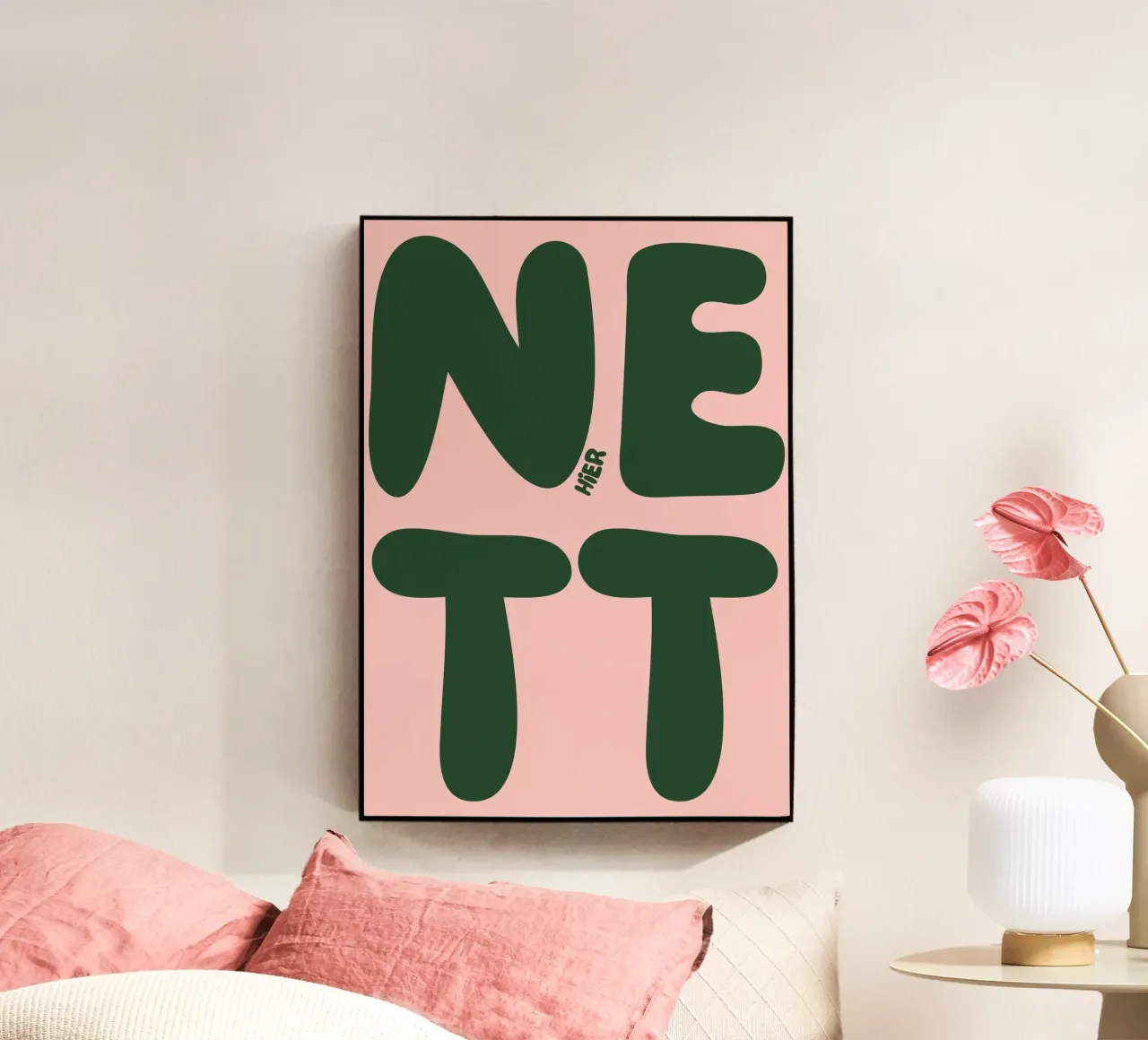 NETT HIER plexiglass da ARTEVO