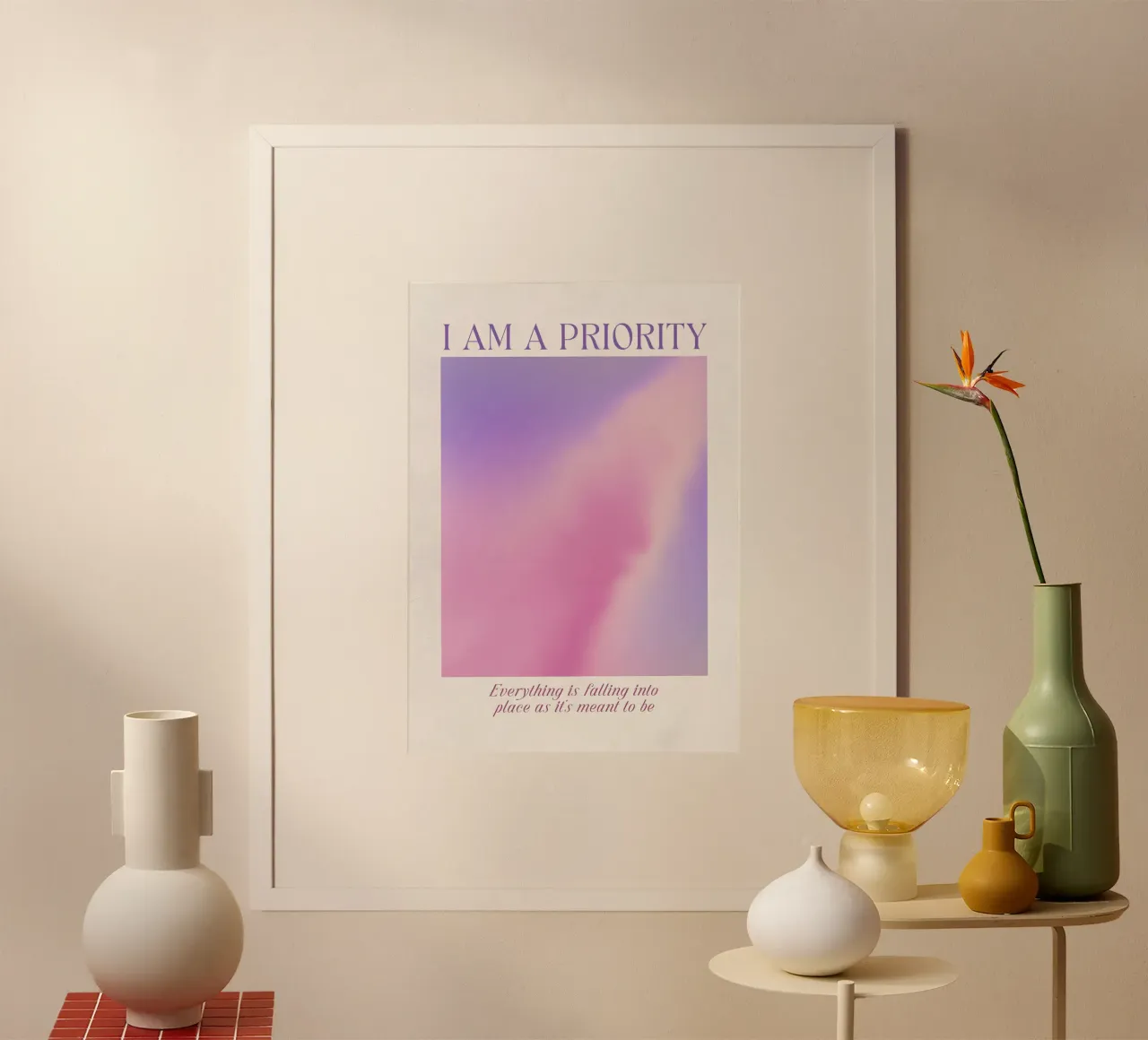 I AM A PRIORITY poster by ARTEVO