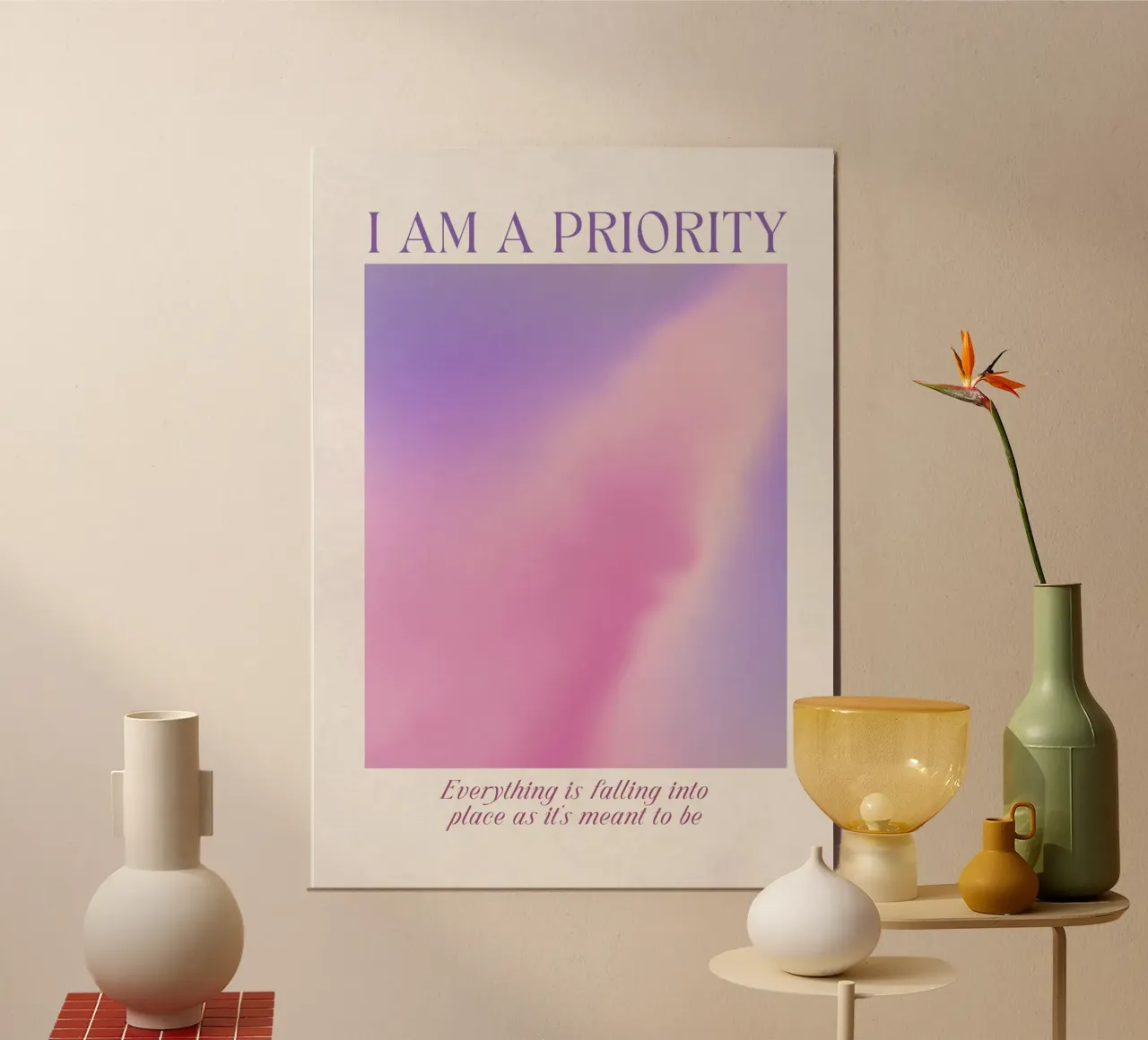 I AM A PRIORITY poster by ARTEVO