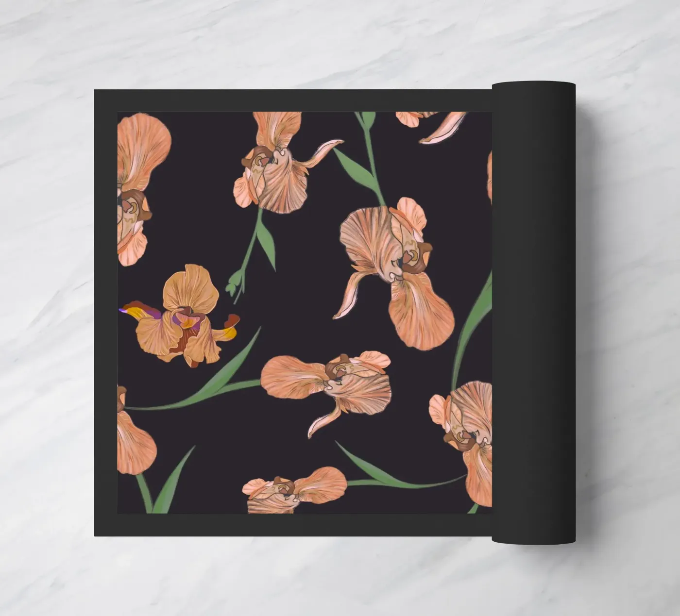 Iris bloem deurmat van GalerieGG