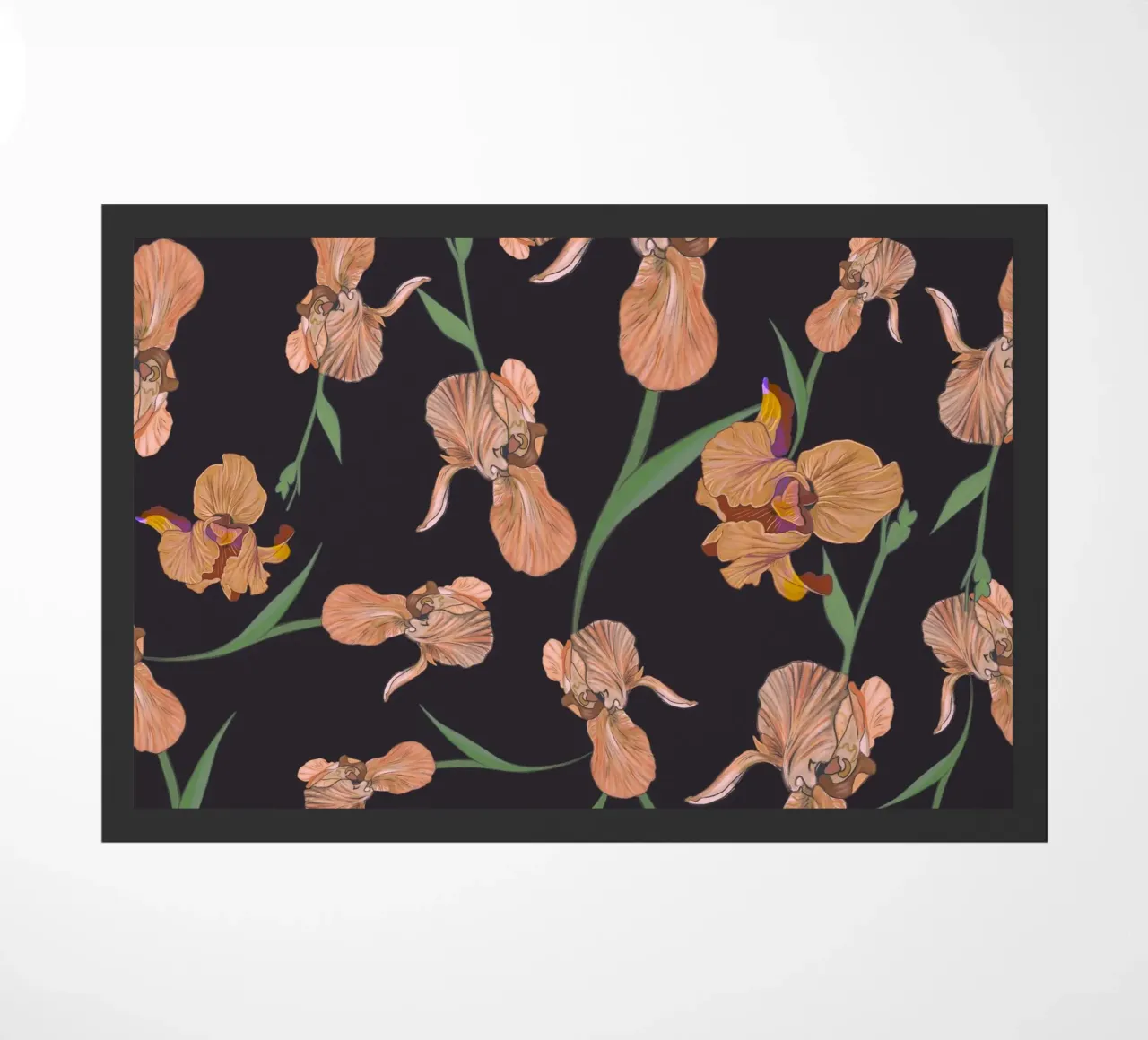 Iris flower doormat by GalerieGG