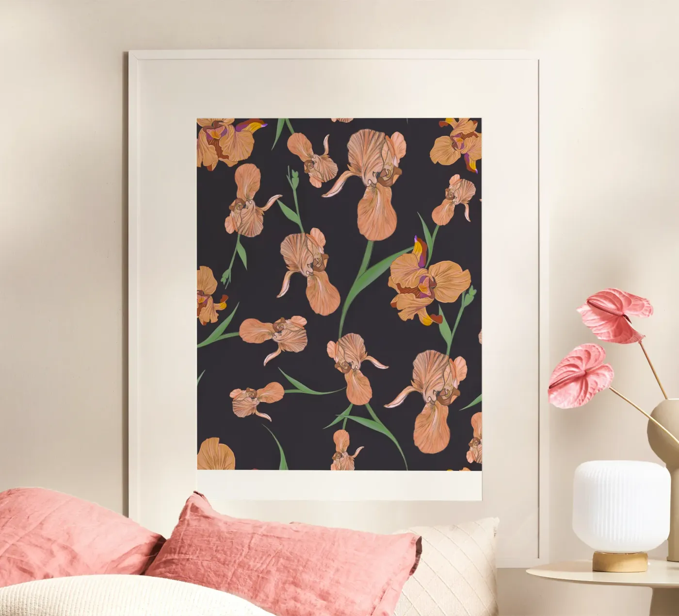 Iris bloem poster van GalerieGG