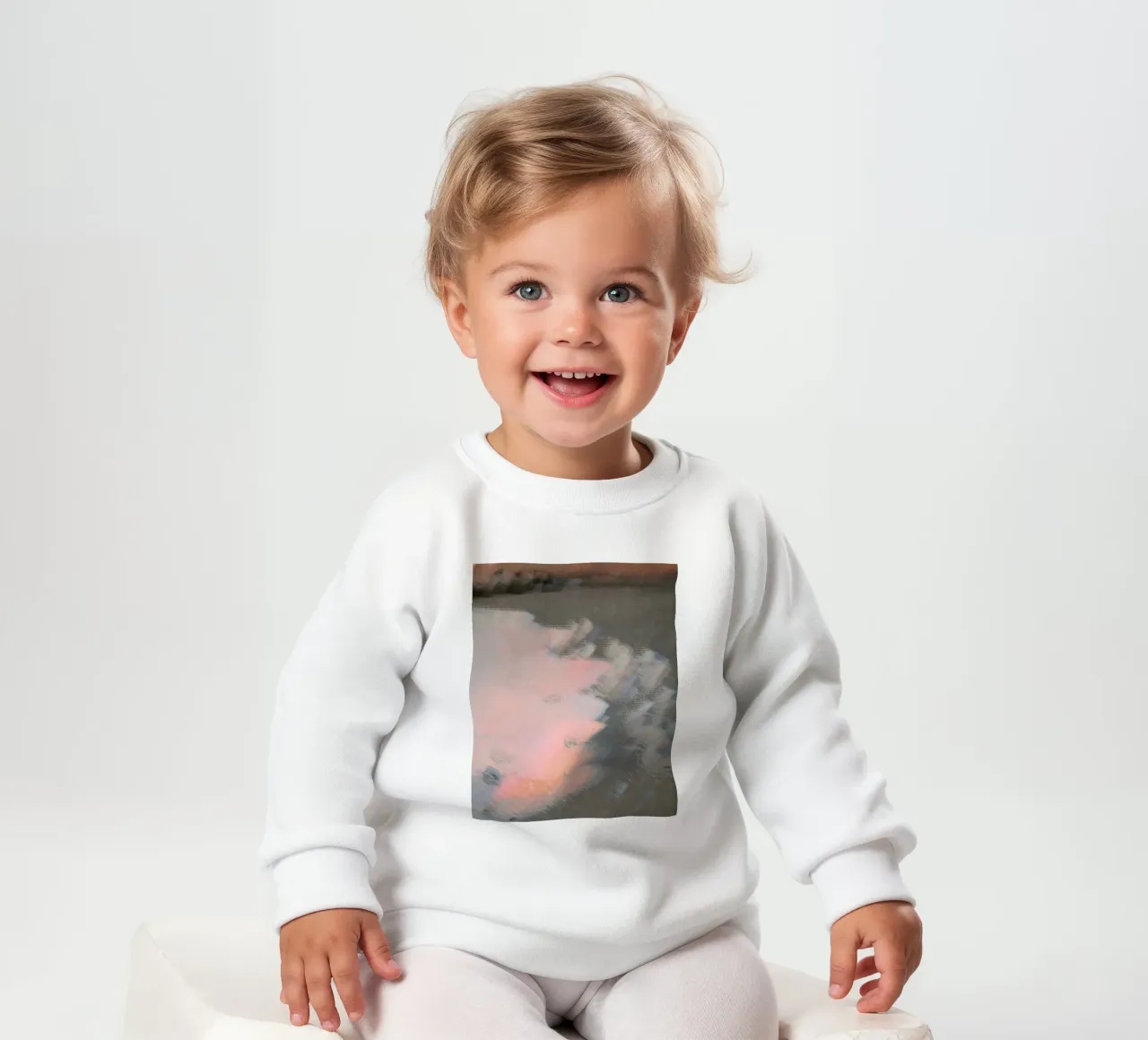 Ore d'oro rosa in spiaggia felpa neonato da 83oranges