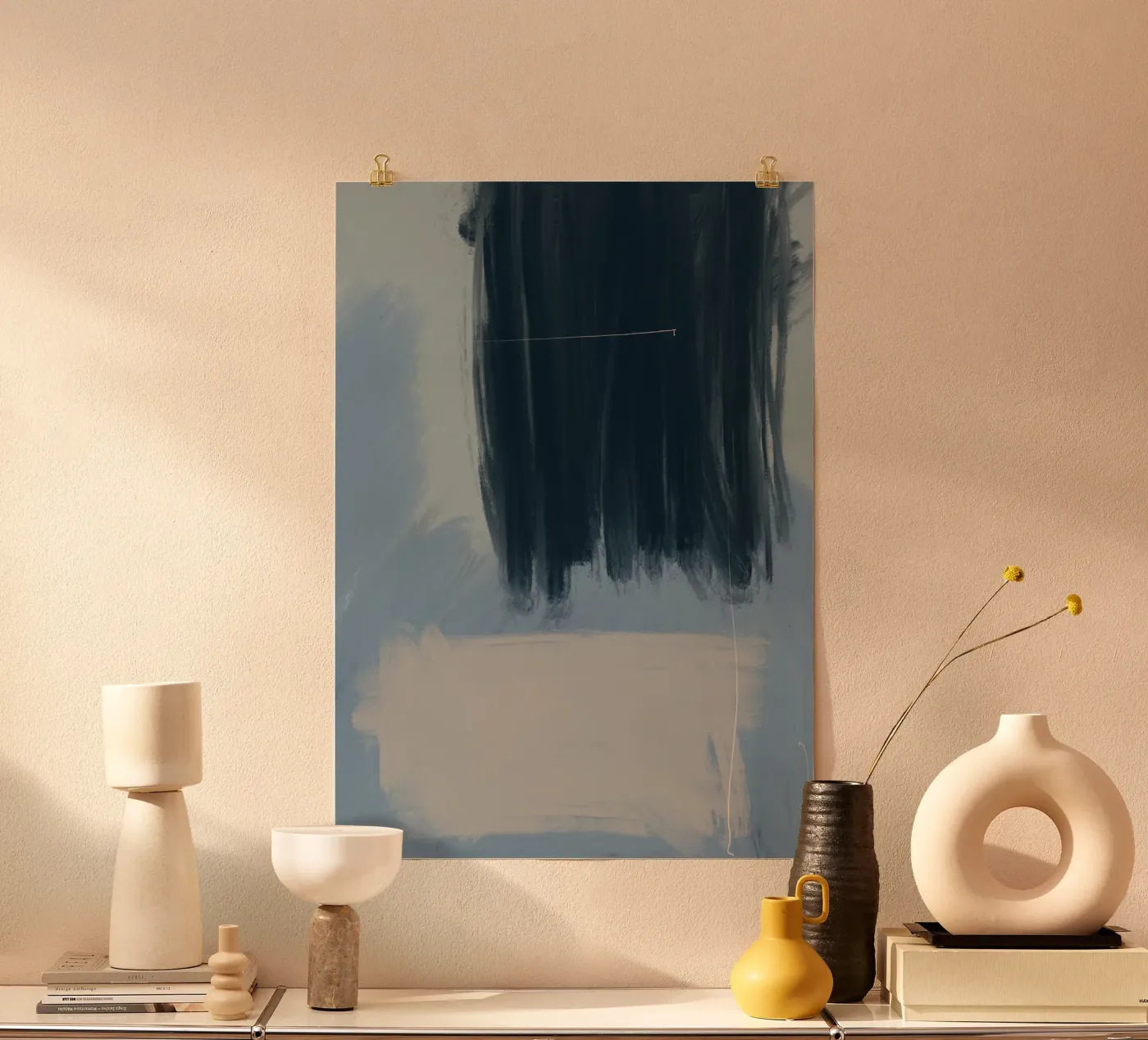 Ephemera Blue Poster von nileshkikuuchise