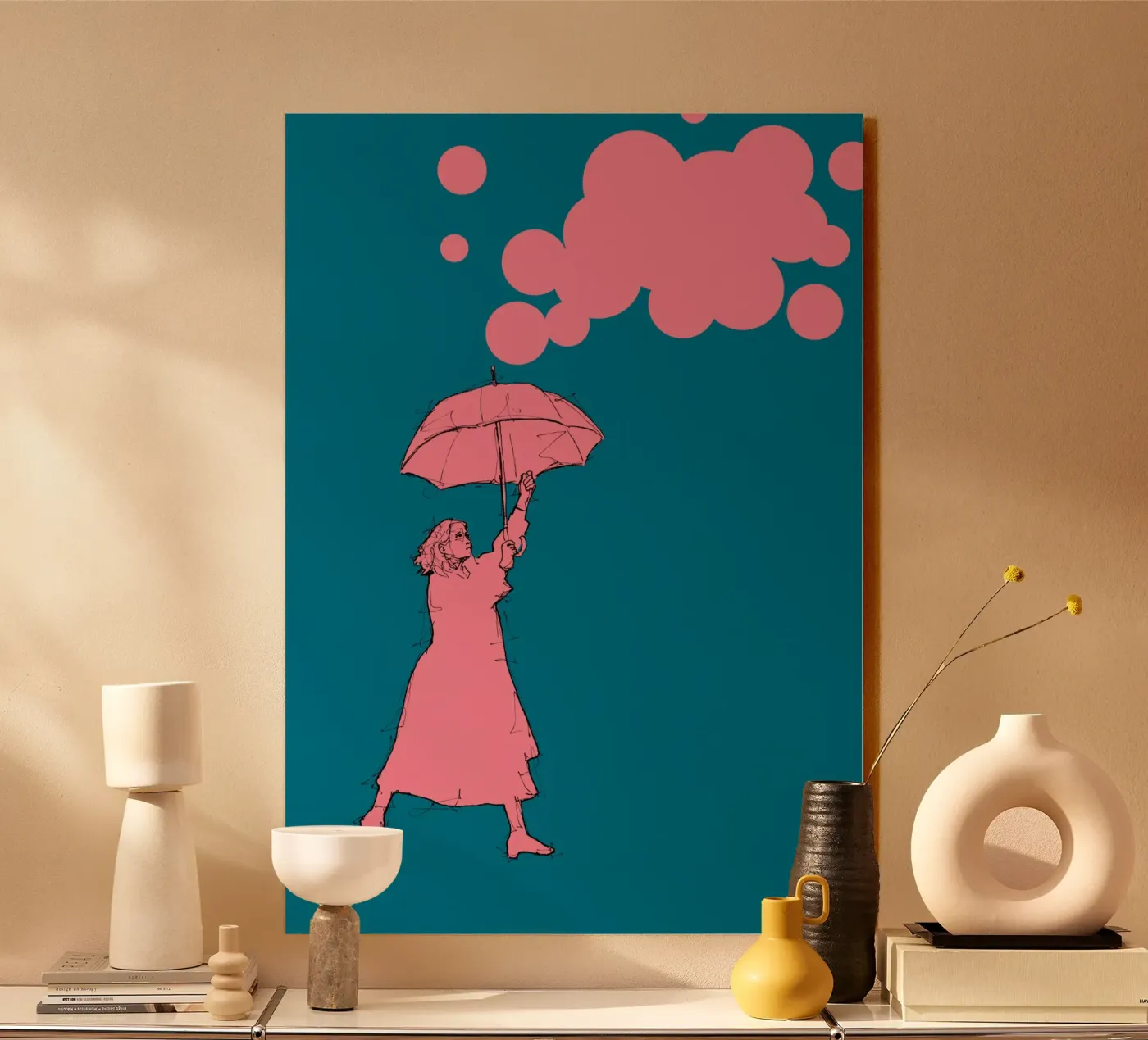 Pink Cloud alluminio dibond da BOHOvisual