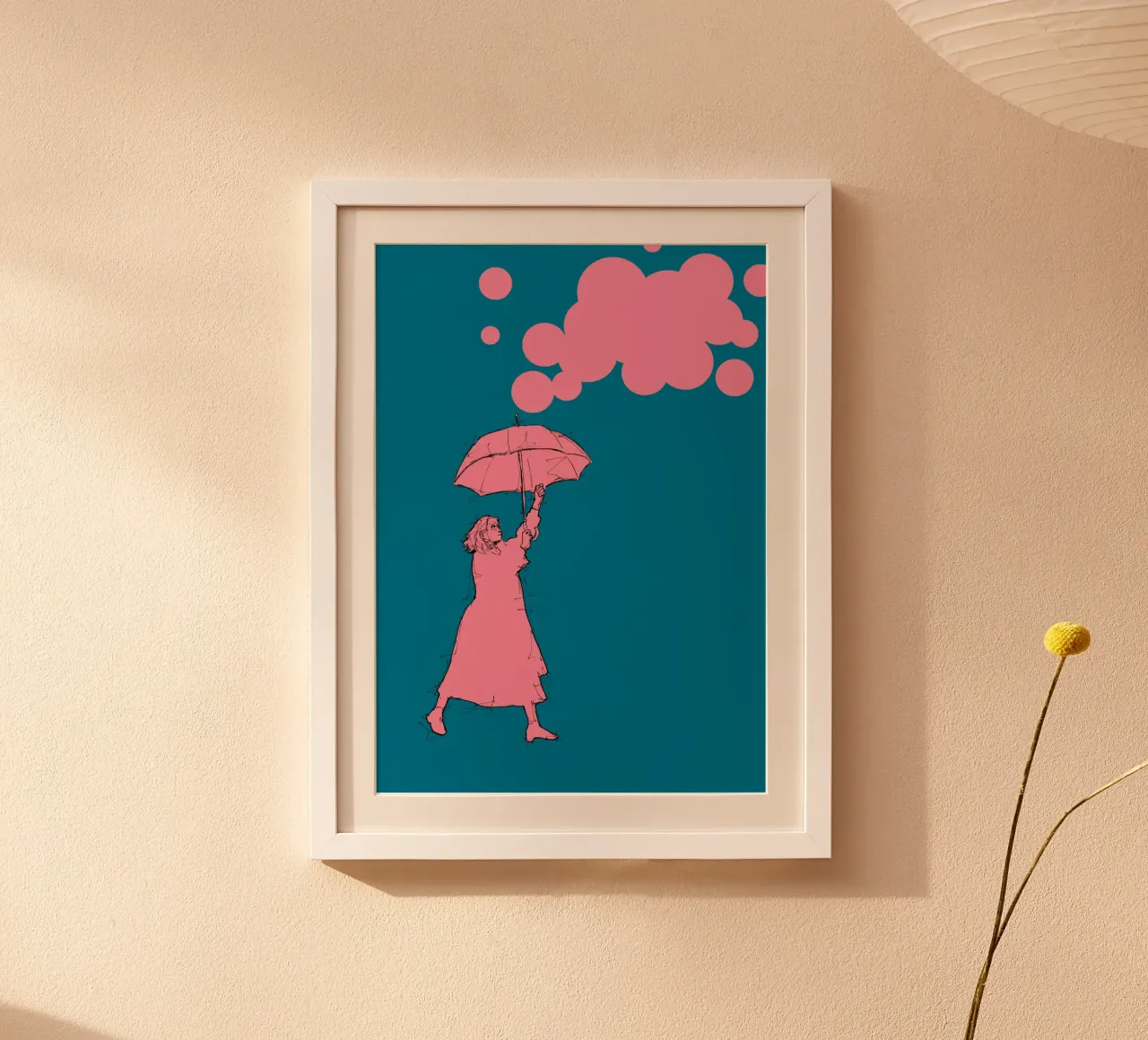 Pink Cloud poster by BOHOvisual
