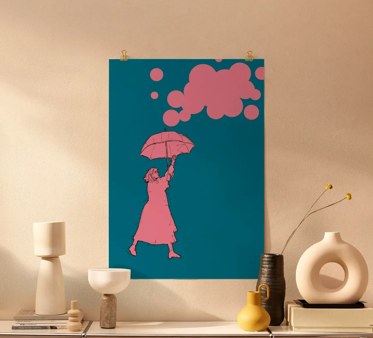 Pink Cloud poster da BOHOvisual