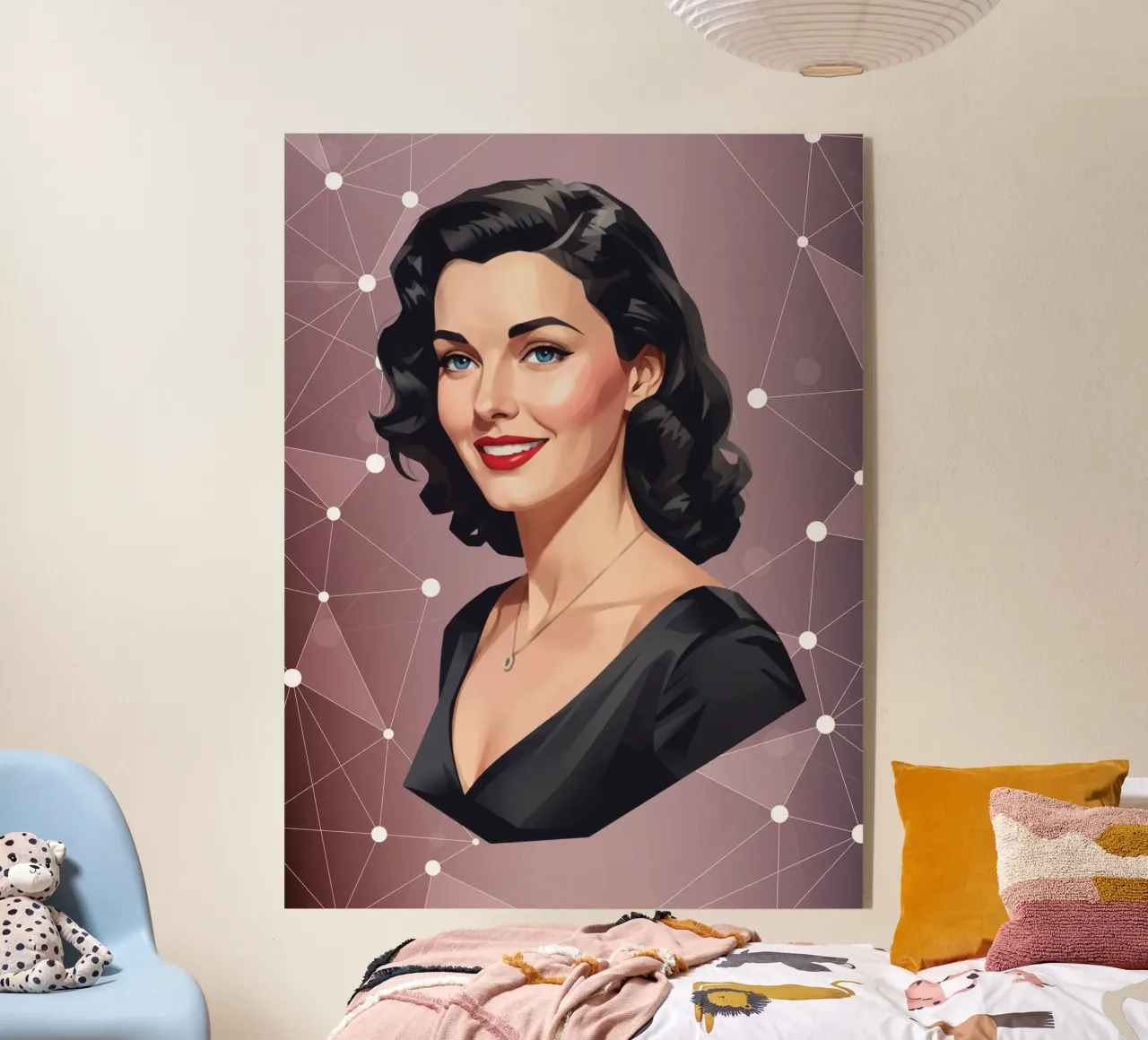 Ava Gardner Lowpoly plexiglass da Low Profile