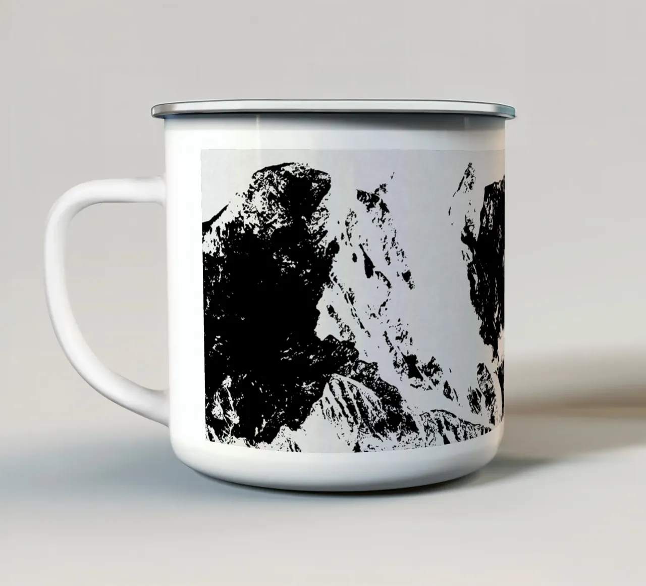 Montagne II tazza in smalto da Orara Studio