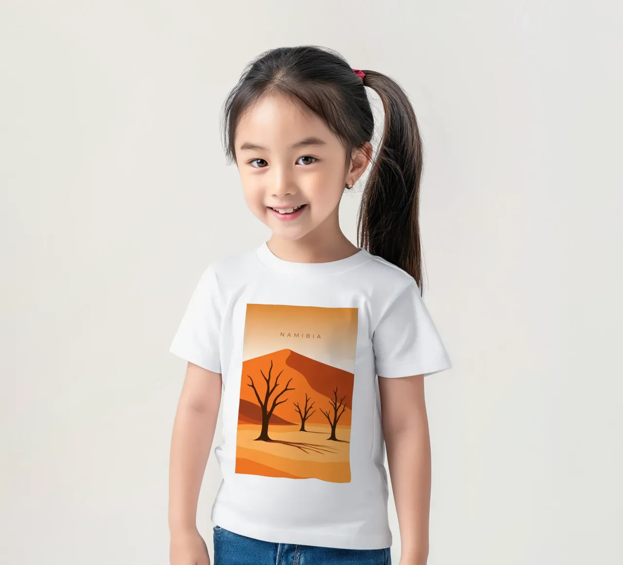 Namibia t-shirt bambini da minimalist designs