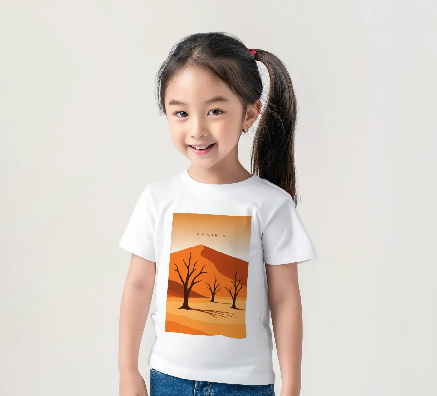 Namibia t-shirt bambini da minimalist designs