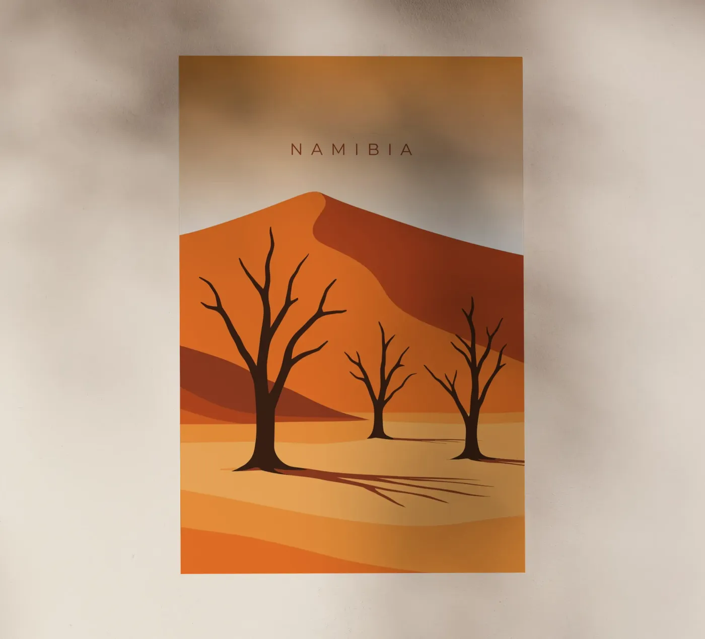 Namibia pellicola backlit da minimalist designs