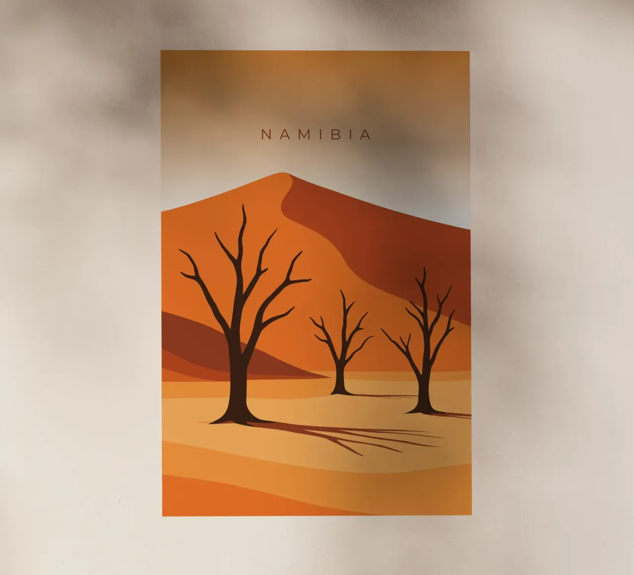 Namibia pellicola backlit da minimalist designs