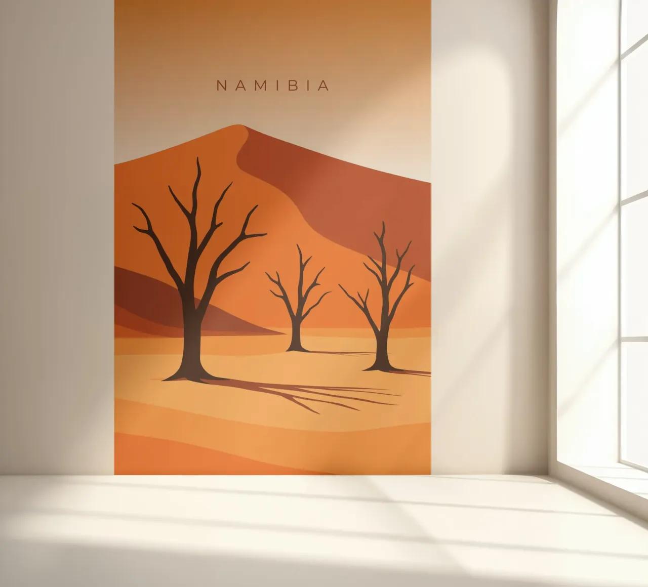 Namibia fotobehang van minimalist designs